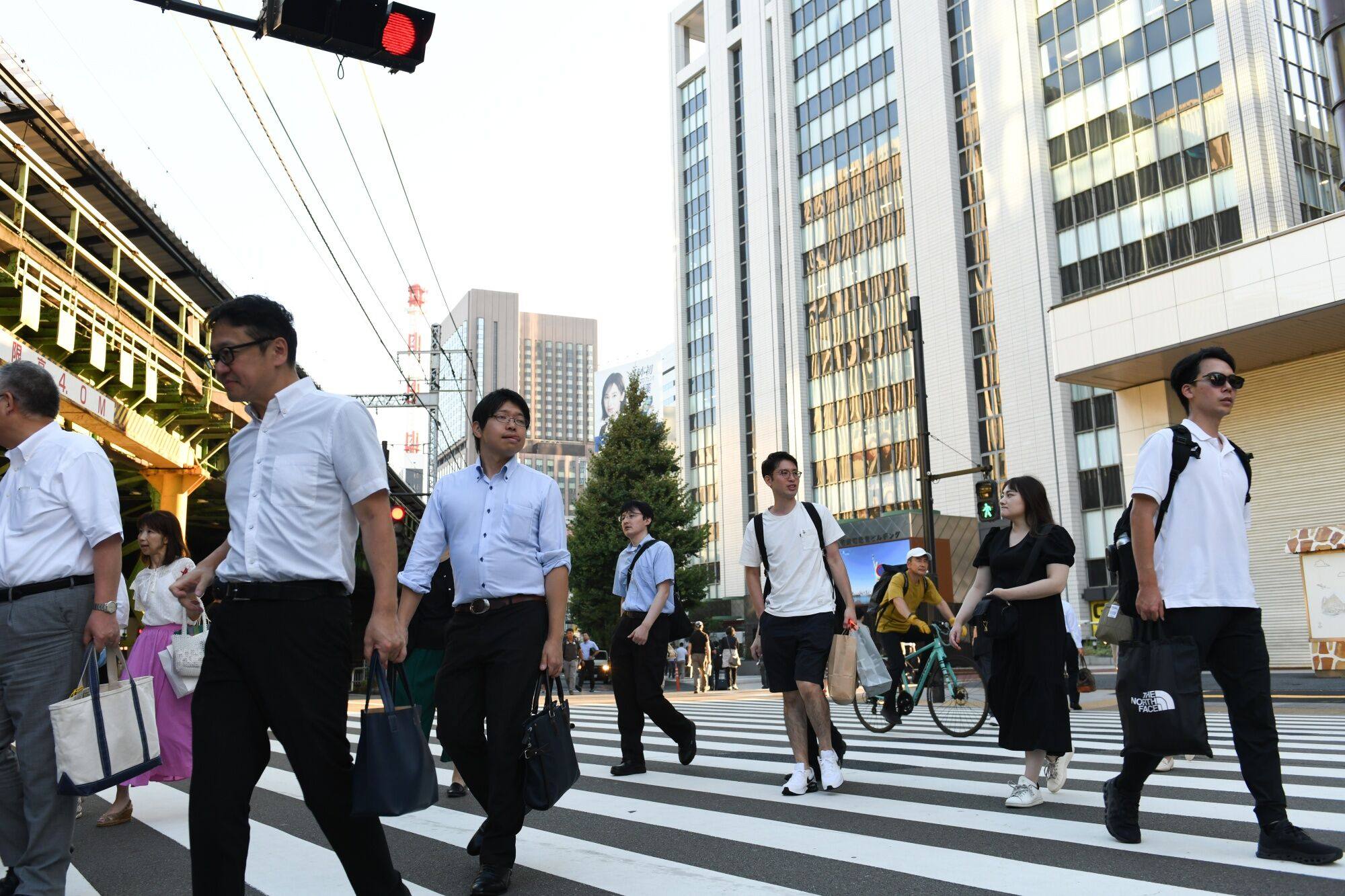 Pedestrians cross a road in Tokyo last month. Japanese experts warn that marginalising young men could have dangerous implications. Photo: Bloomberg