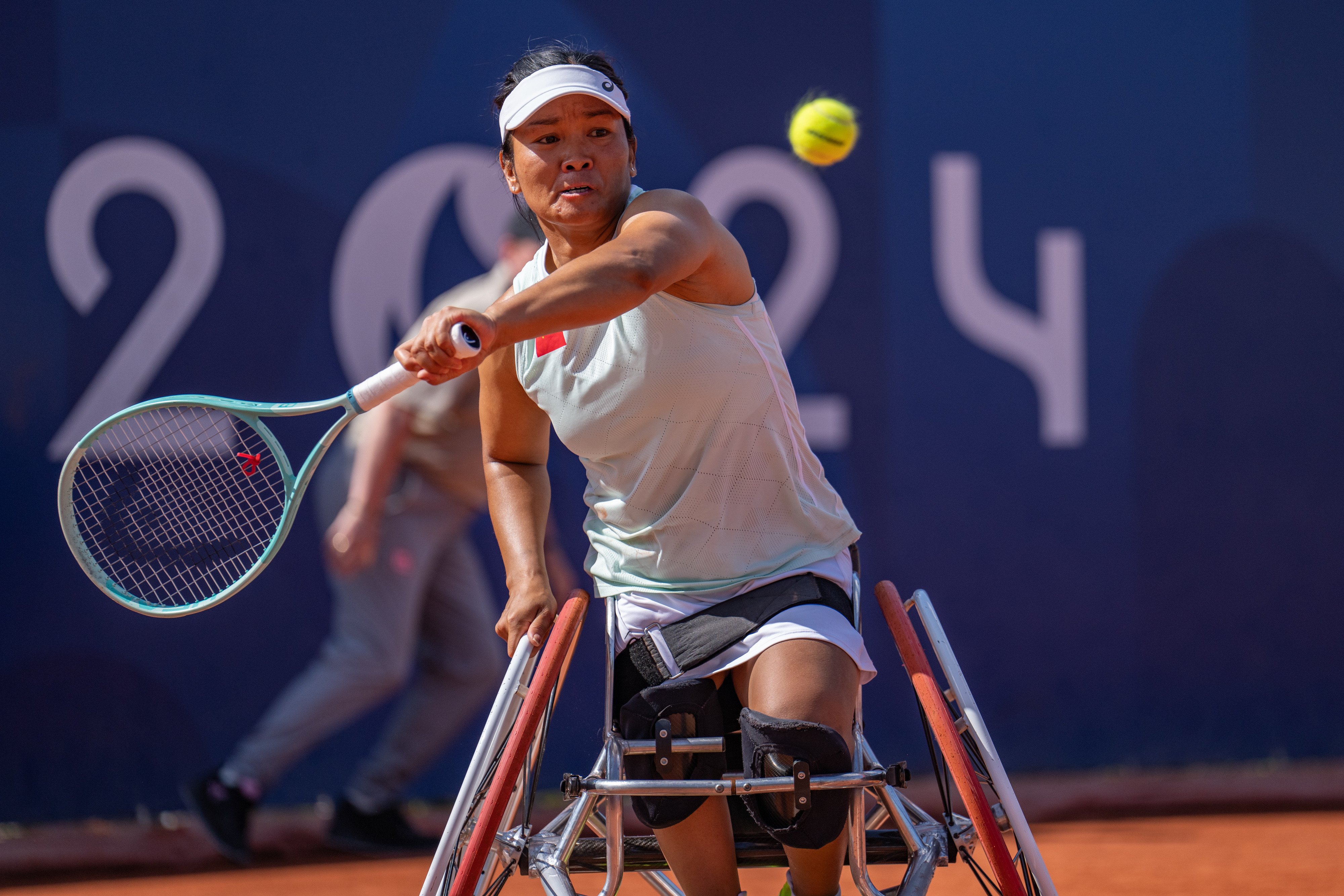 Zhu Zhenzhen of China said she handled the rhythm of her second-round match against Chile’s Macarena Cabrillana “quite well”. Photo: Xinhua