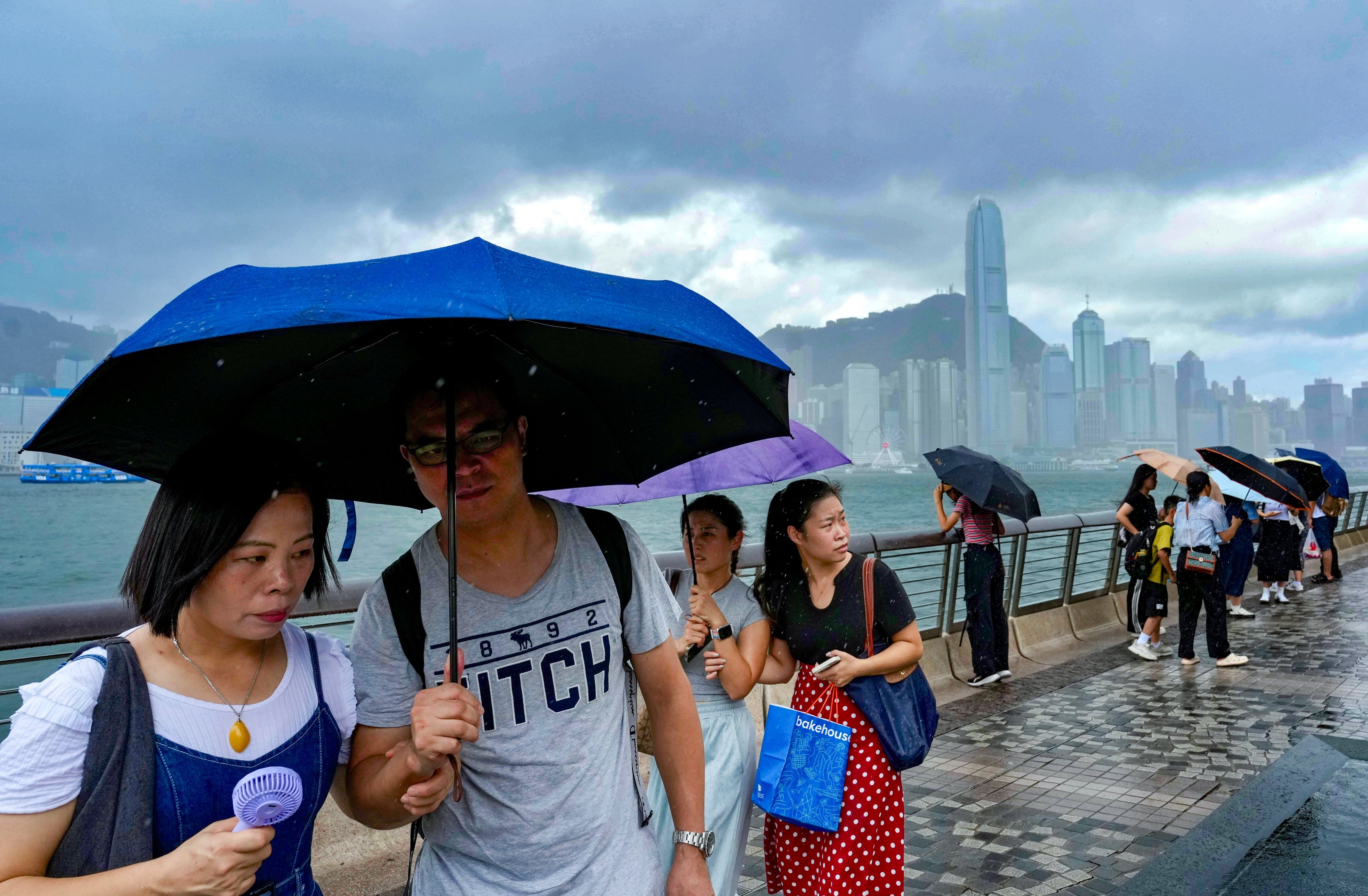 According to the forecaster’s storm tracker, Yagi will enter within 400km of the city on Thursday and intensify into a typhoon. Photo: Sam Tsang