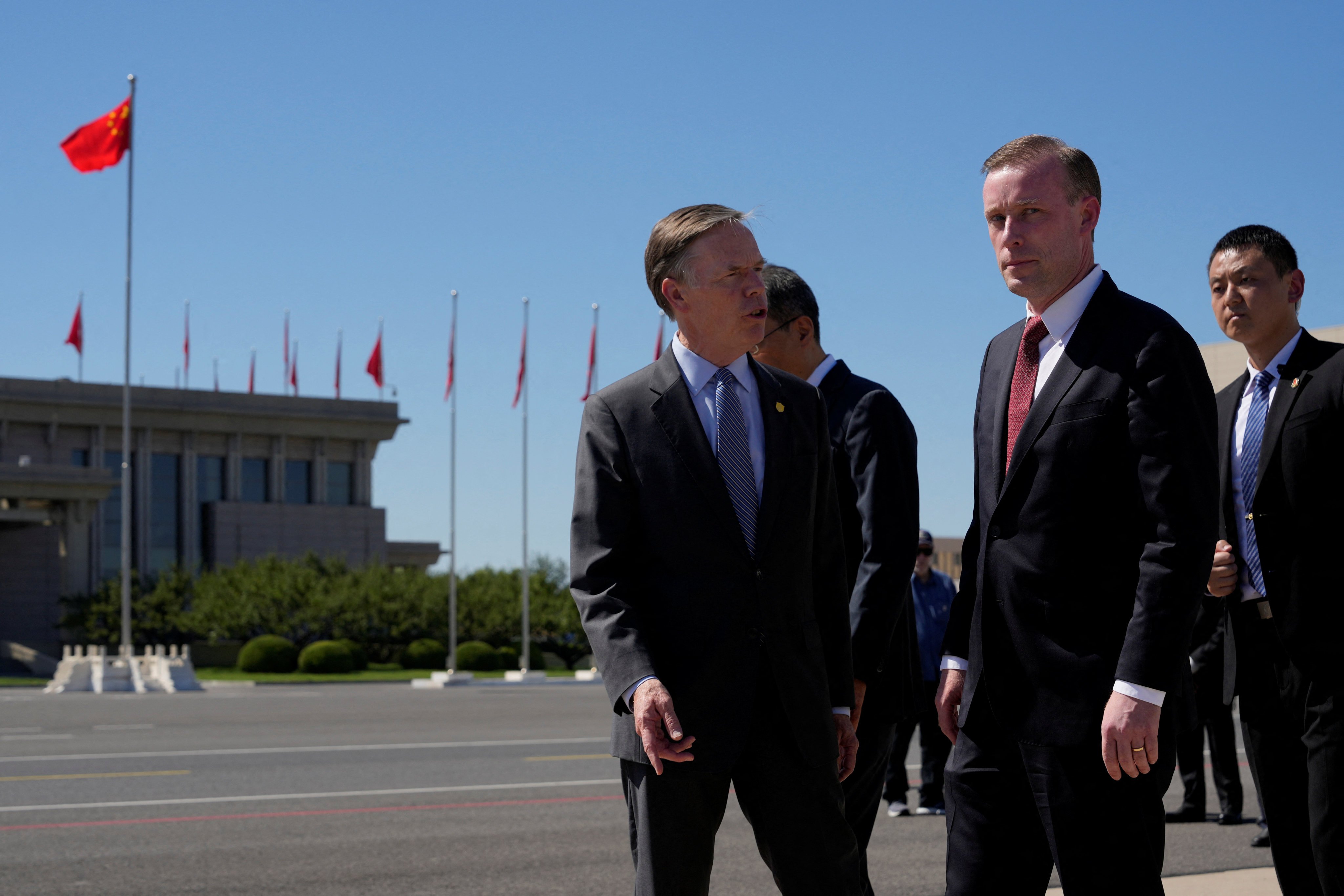 Jake Sullivan, pictured with US ambassador Nicholas Burns, is preferred by many in Beijing over Secretary of State Antony Blinken. Photo: Reuters