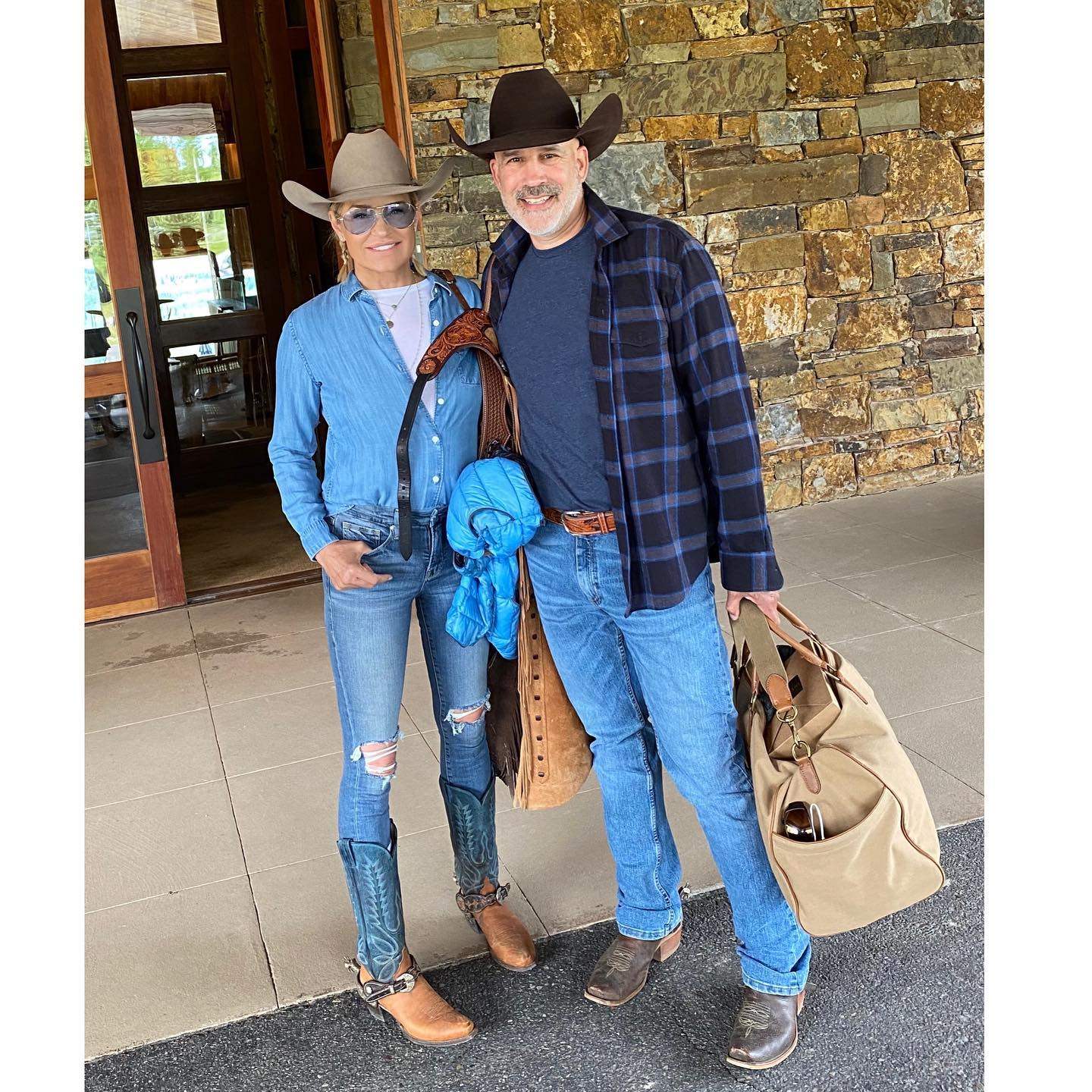 Yolanda Hadid and her “cowboy”, Joseph Jingoli. Photo: @yolanda.hadid/Instagram 