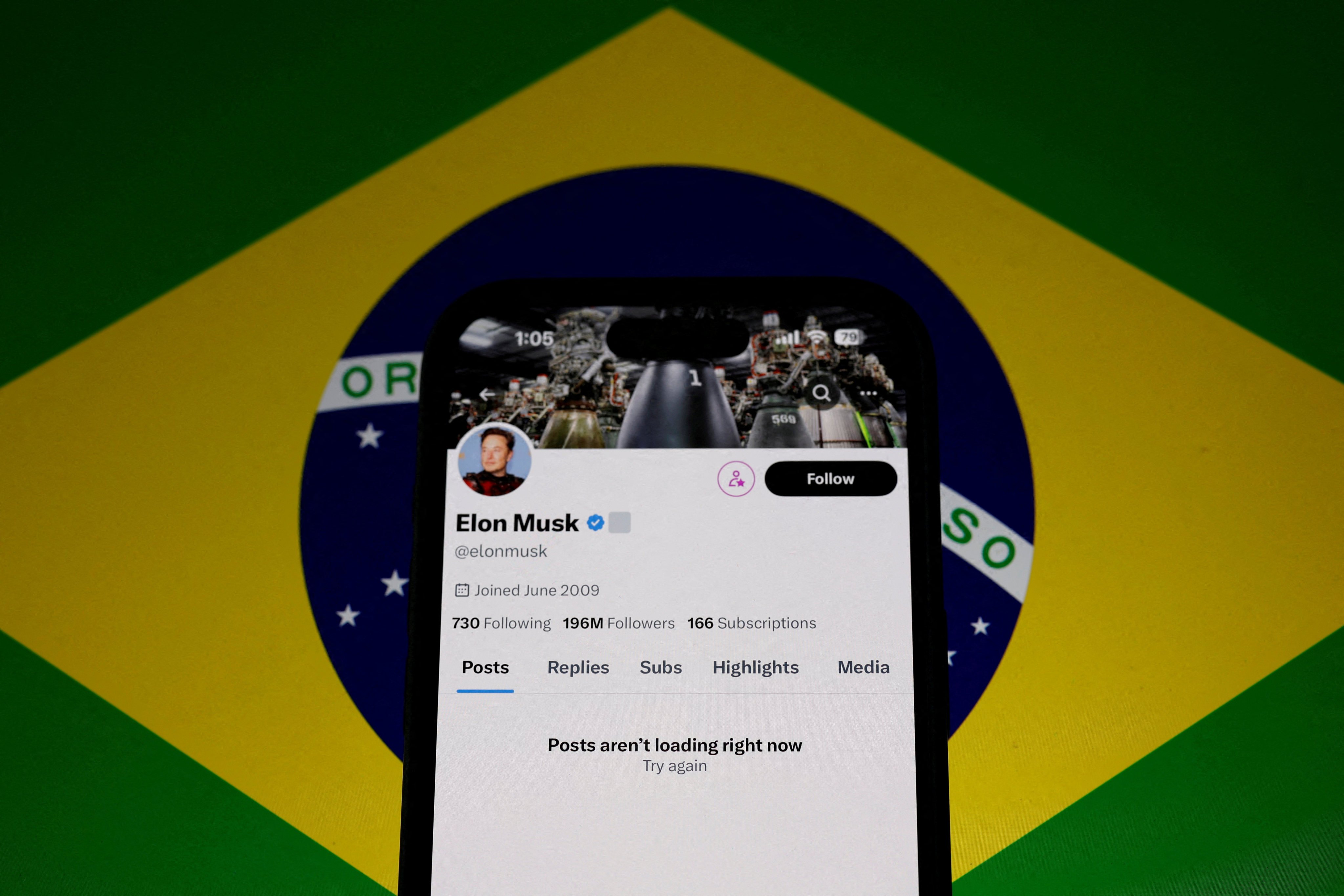 Elon Musk’s social media platform X, formerly Twitter, was blocked in Brazil after the company refused to appoint a local legal representative. Photo: Reuters