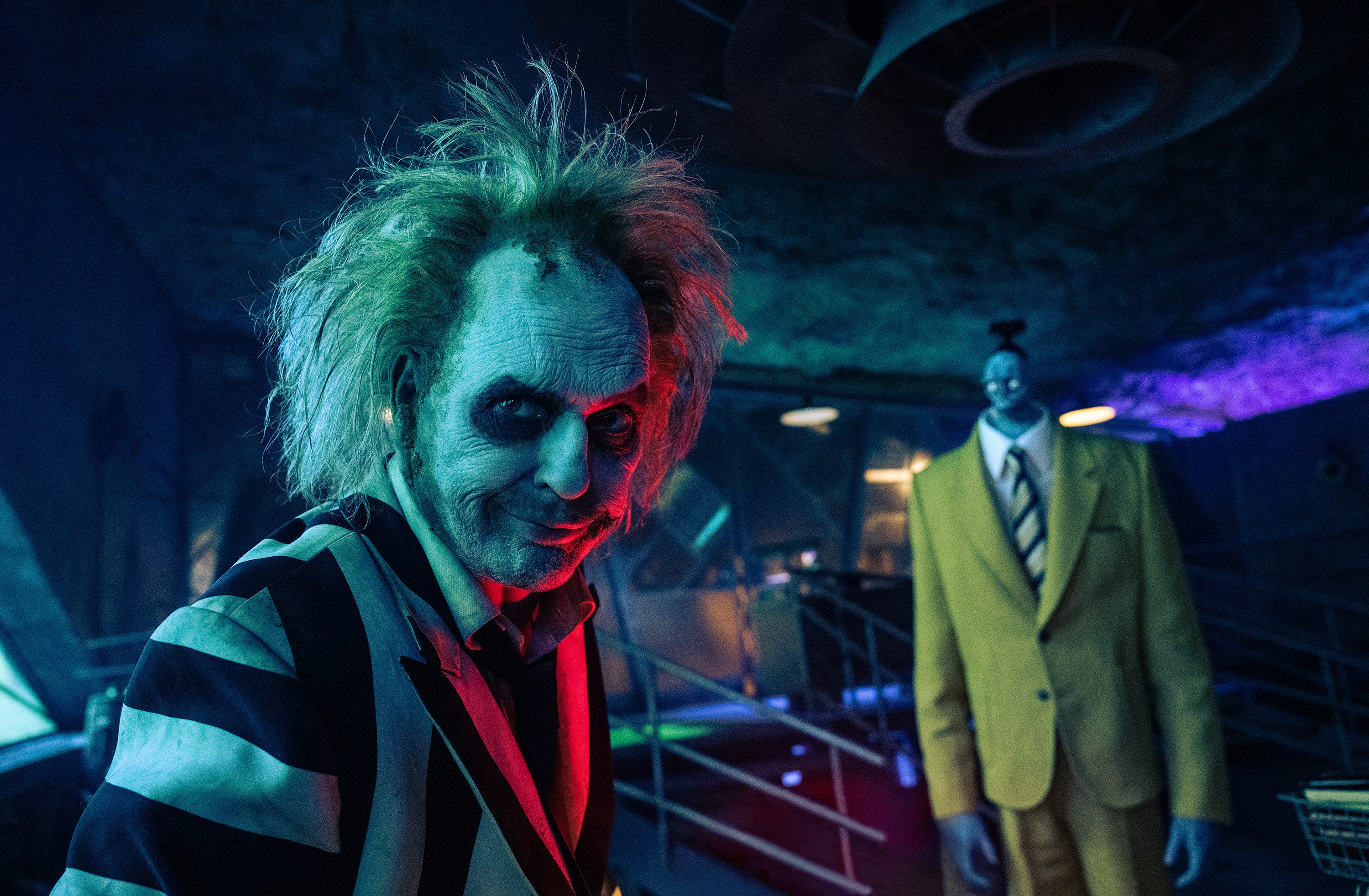 Michael Keaton in a still from Beetlejuice Beetlejuice. Tim Burton’s long-awaited sequel to his fantasy comedy is sure to provide entertainment this weekend, as is new Netflix murder mystery The Perfect Couple, and a K-drama so bad it must be seen to be believed. Photo: Warner Bros/TNS




 