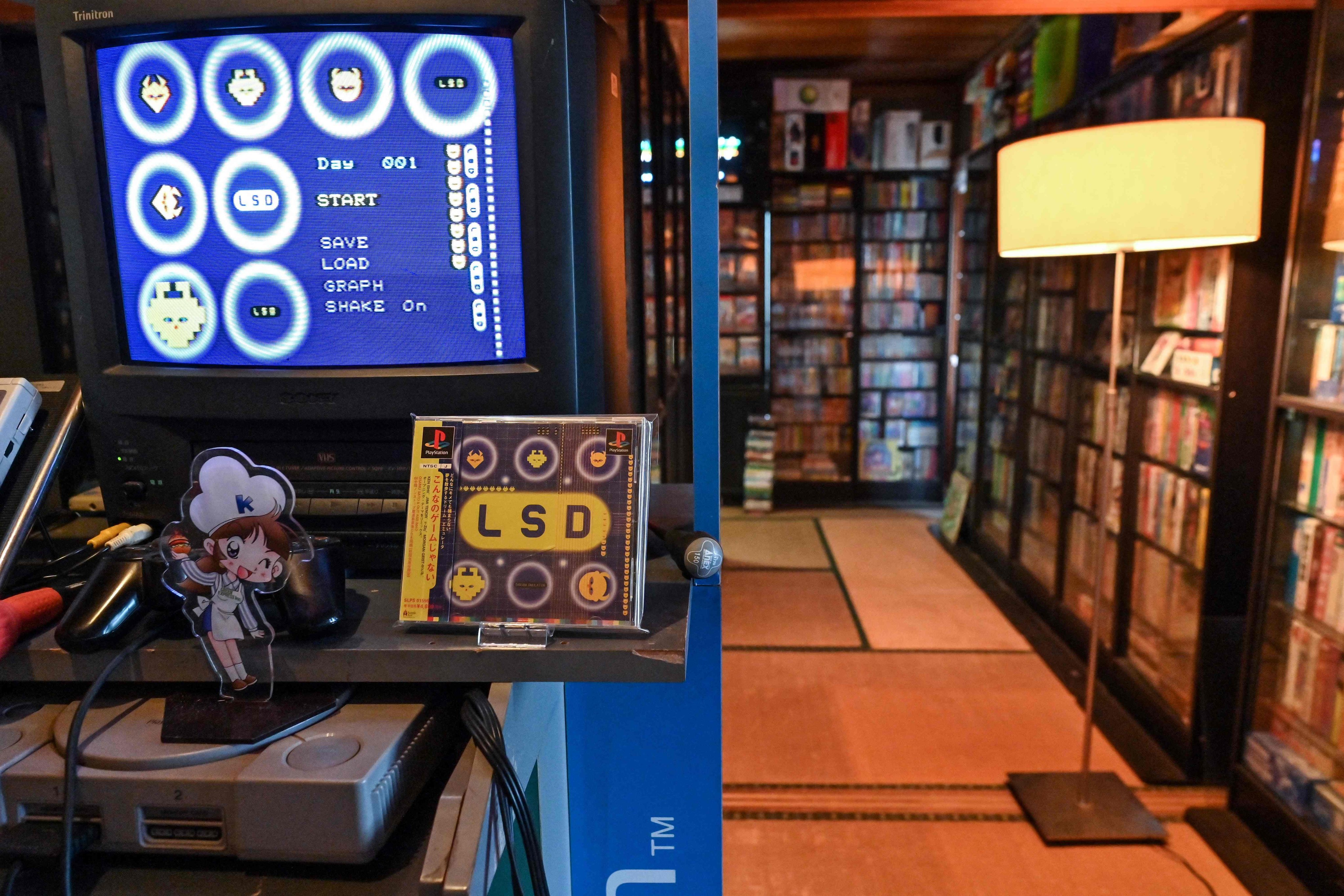 Part of the collection of vintage video games owned by game collector Proudro, at his home in Kasumigaura, Ibaraki prefecture, Japan. Photo: AFP