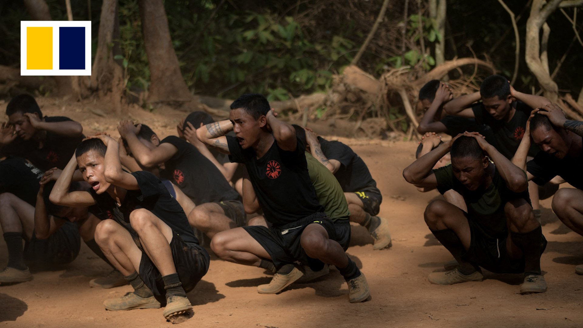 The young Myanmar volunteers training to oust the junta.