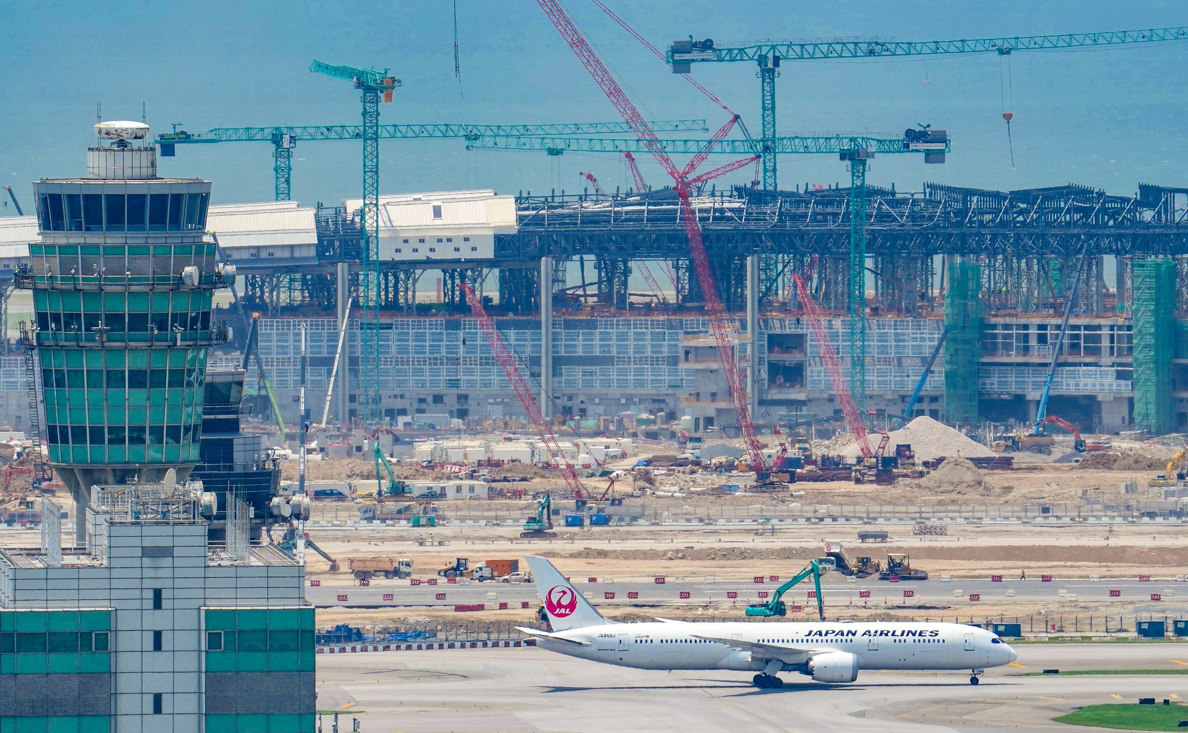 The airport’s HK$141.5 billion expansion project started in 2016 and includes a new 3.8km runway. Photo: May Tse