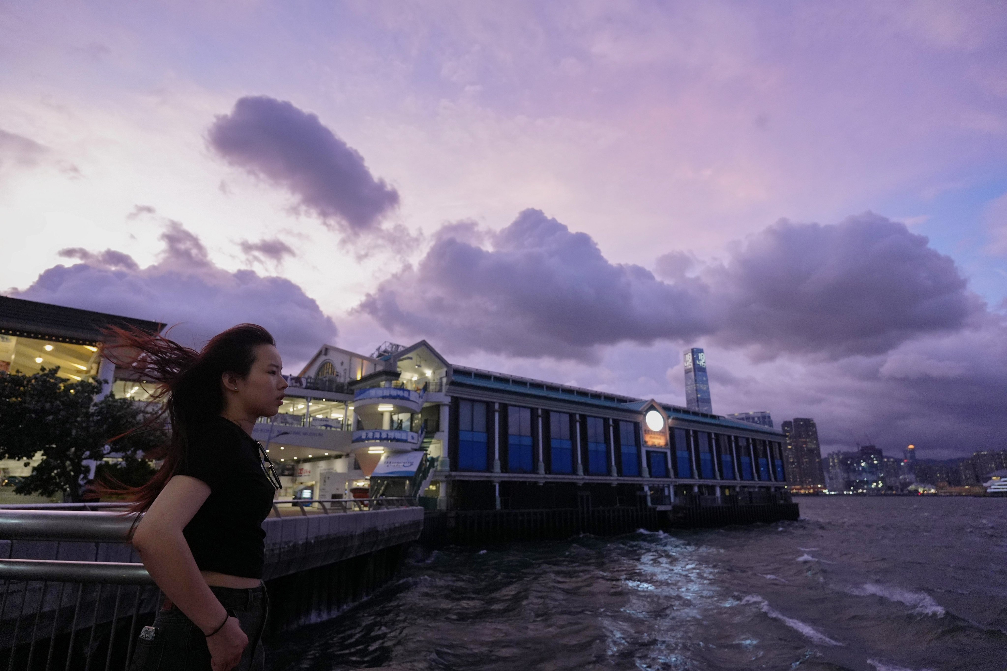 Hong Kong’s Central district on Thursday evening. Photo: Eugene Lee