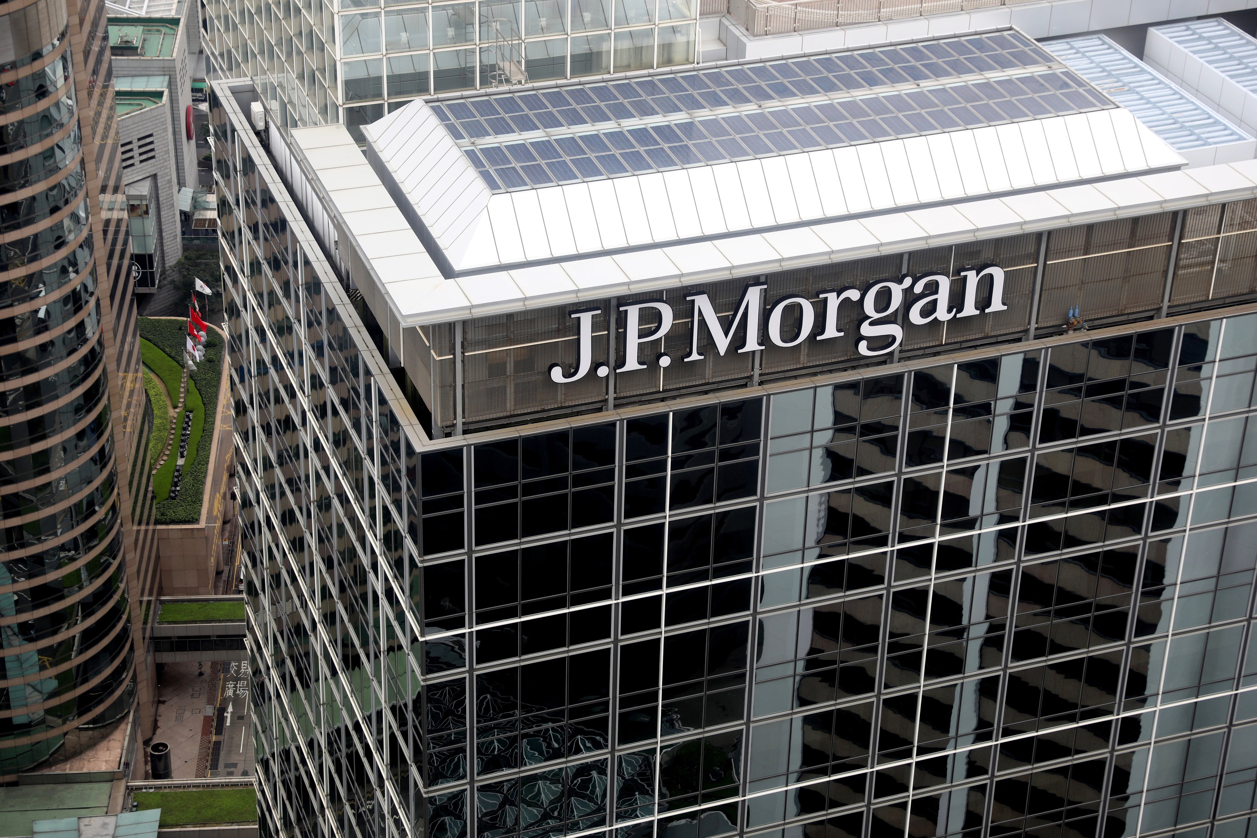 The JPMorgan building in Central. Photo: SCMP/Nora Tam