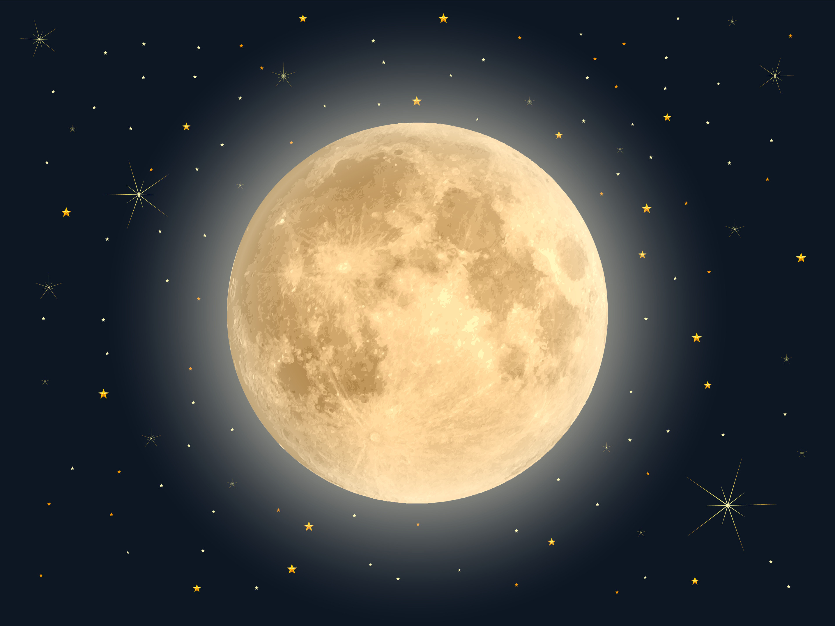 The moon is about 4.5 billion years old. Illustration: Shutterstock