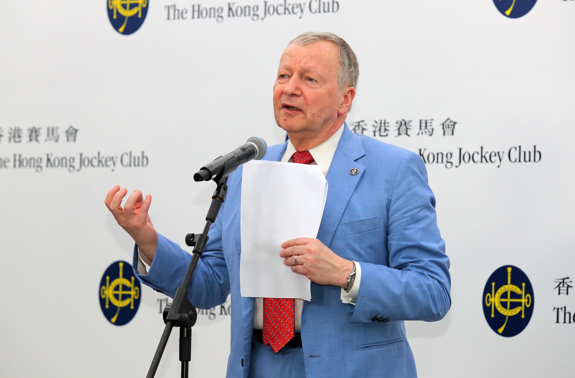 Jockey Club chief executive Winfried Engelbrecht-Bresges.