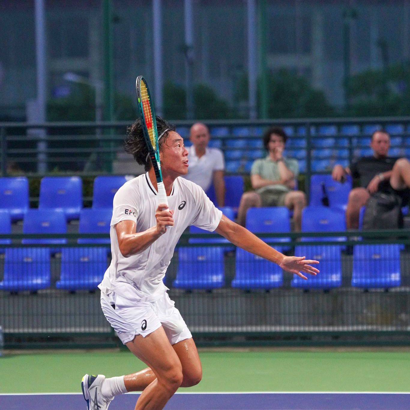 Fourth seed Coleman Wong had 27 aces across his three previous wins but managed only five in the semi-final. Photo: HKCTA