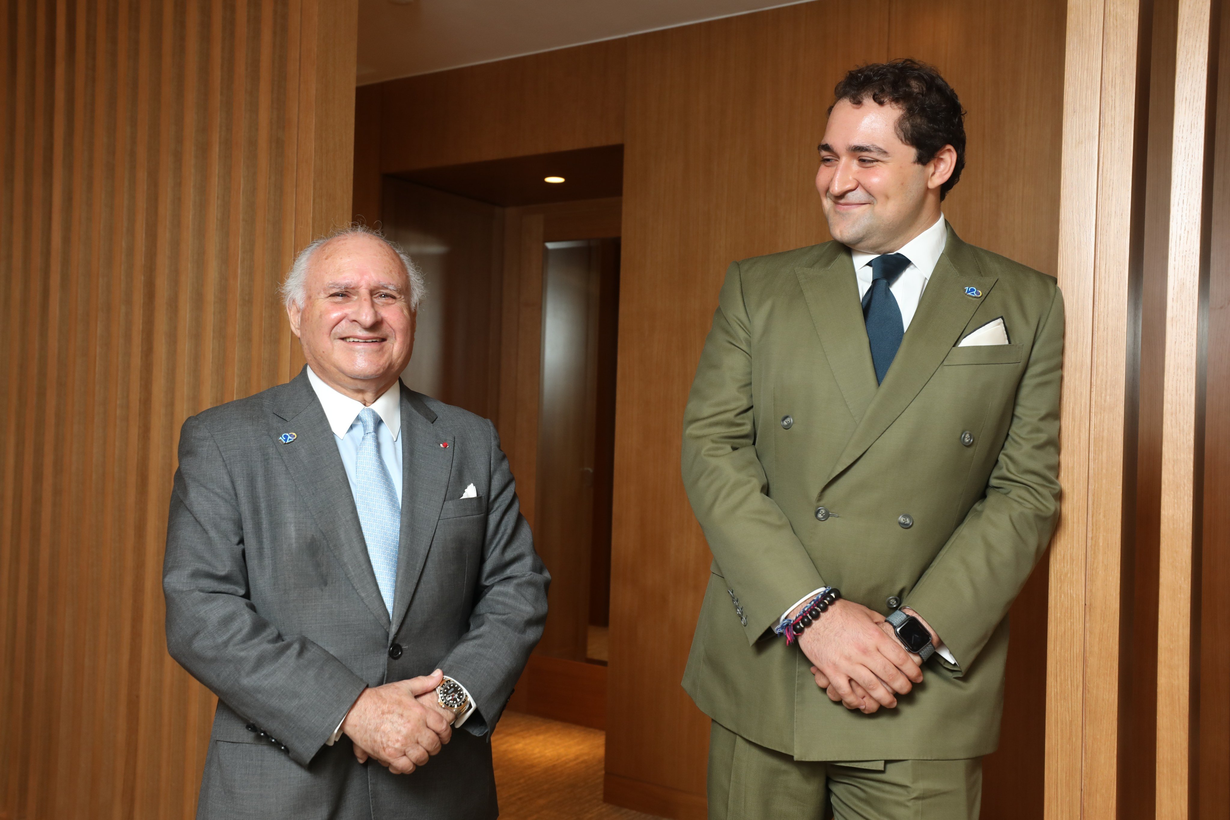 Tycoon Michael Kadoorie (left) and son Philip. He is ranked the 13th richest person in Hong Kong in 2024 by Forbes with an estimated net worth of US$6.6 billion. Photo: Xiaomei Chen