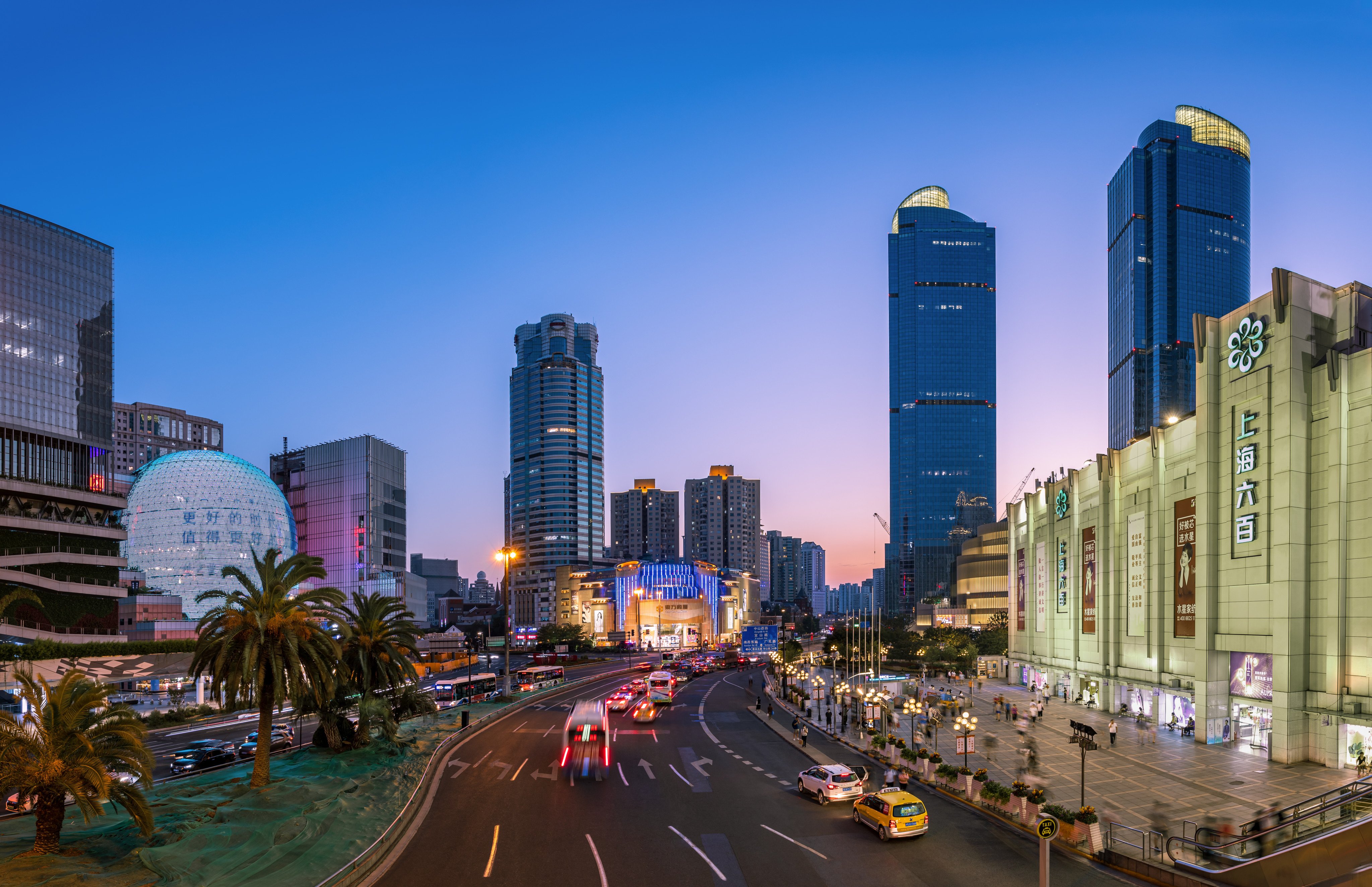 Shanghai’s Xujiahui Commercial and shopping district pictured on September 5, 2020. Photo: Shutterstock