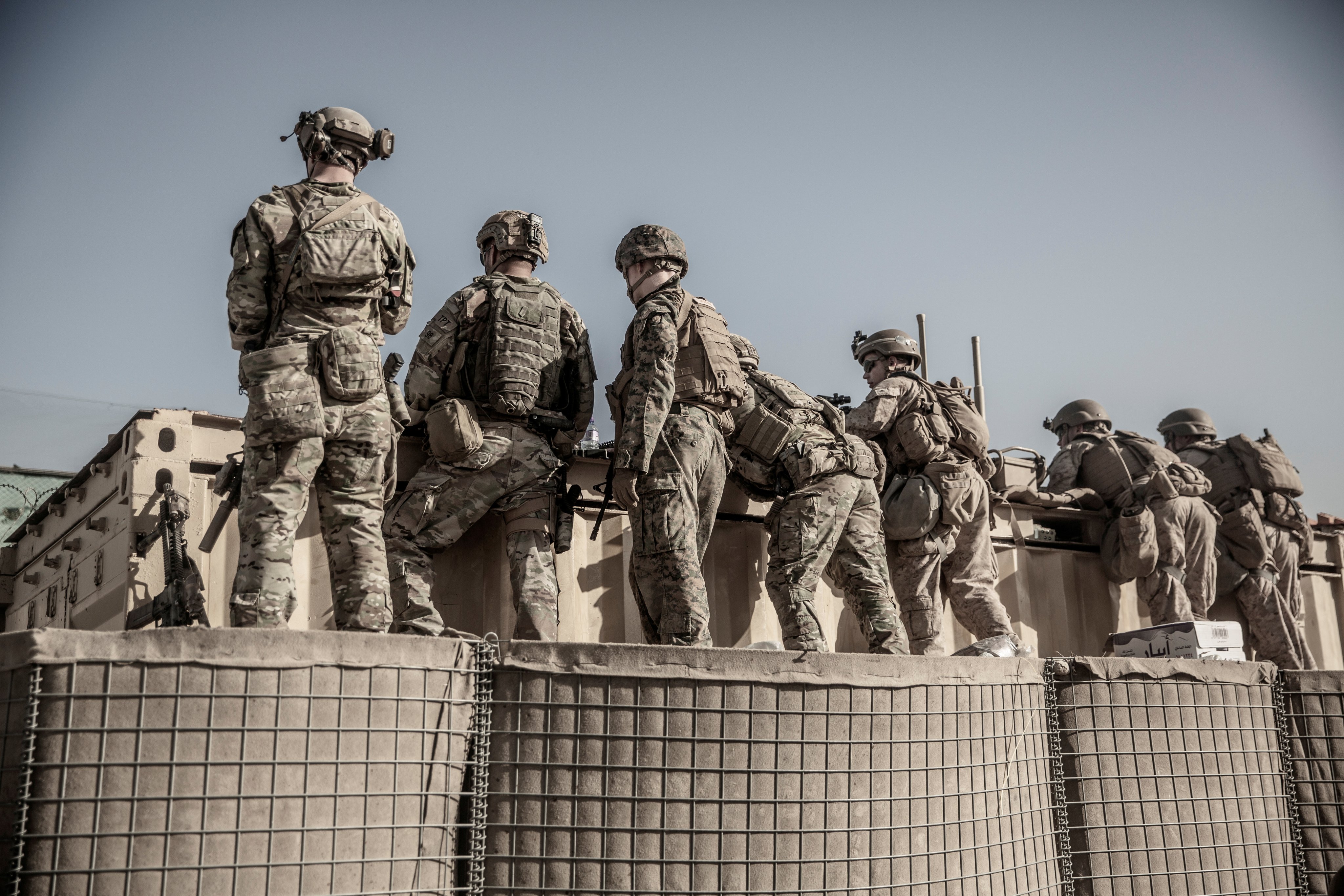 US Marines at Hamid Karzai International Airport during the 2021 Afghanistan withdrawal. File photo: US Marine Corps via Reuters