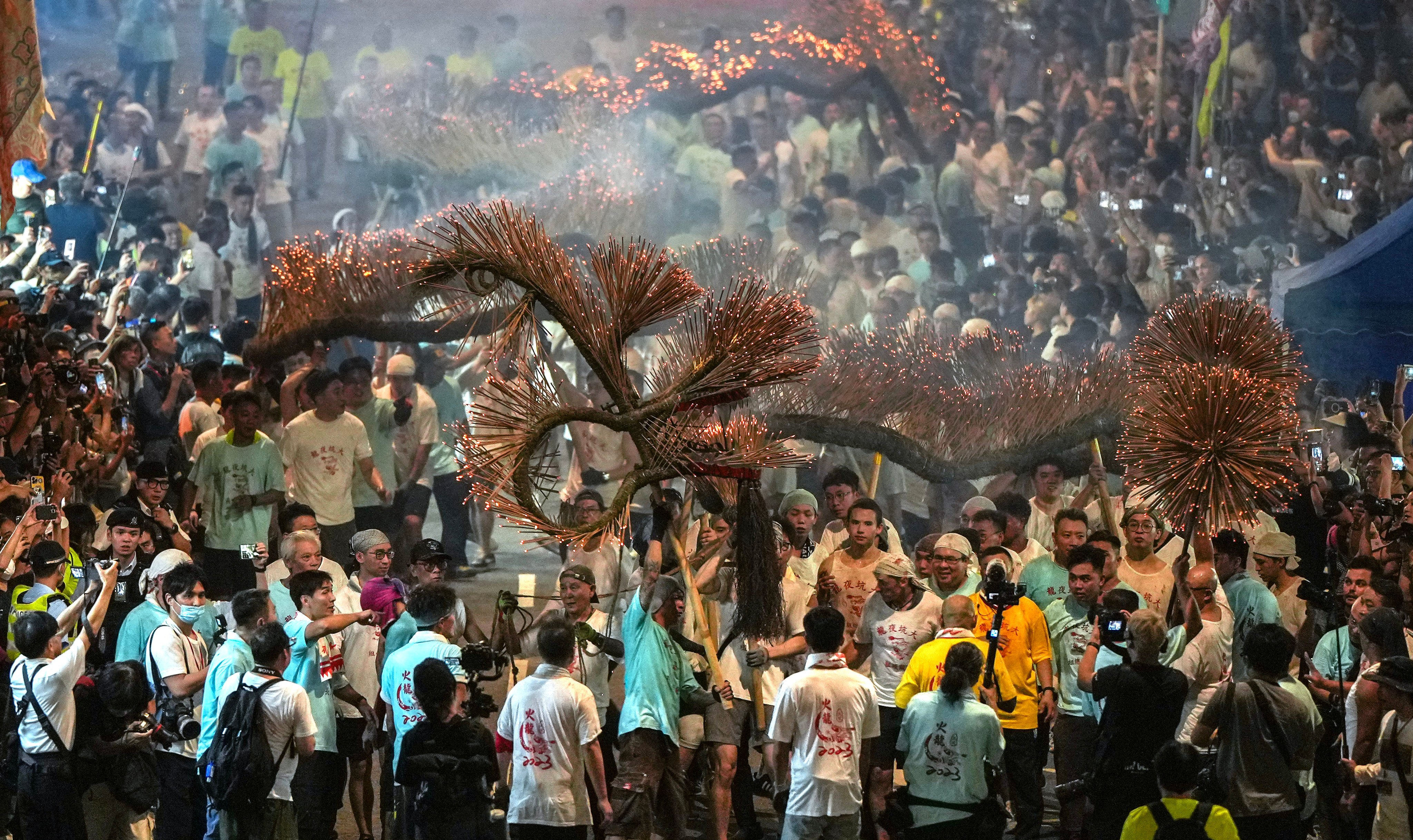 The Tai Hang Fire Dragon Dance is a fixture of Hong Kong’s Mid-Autumn Festival celebrations. Photo: Sam Tsang