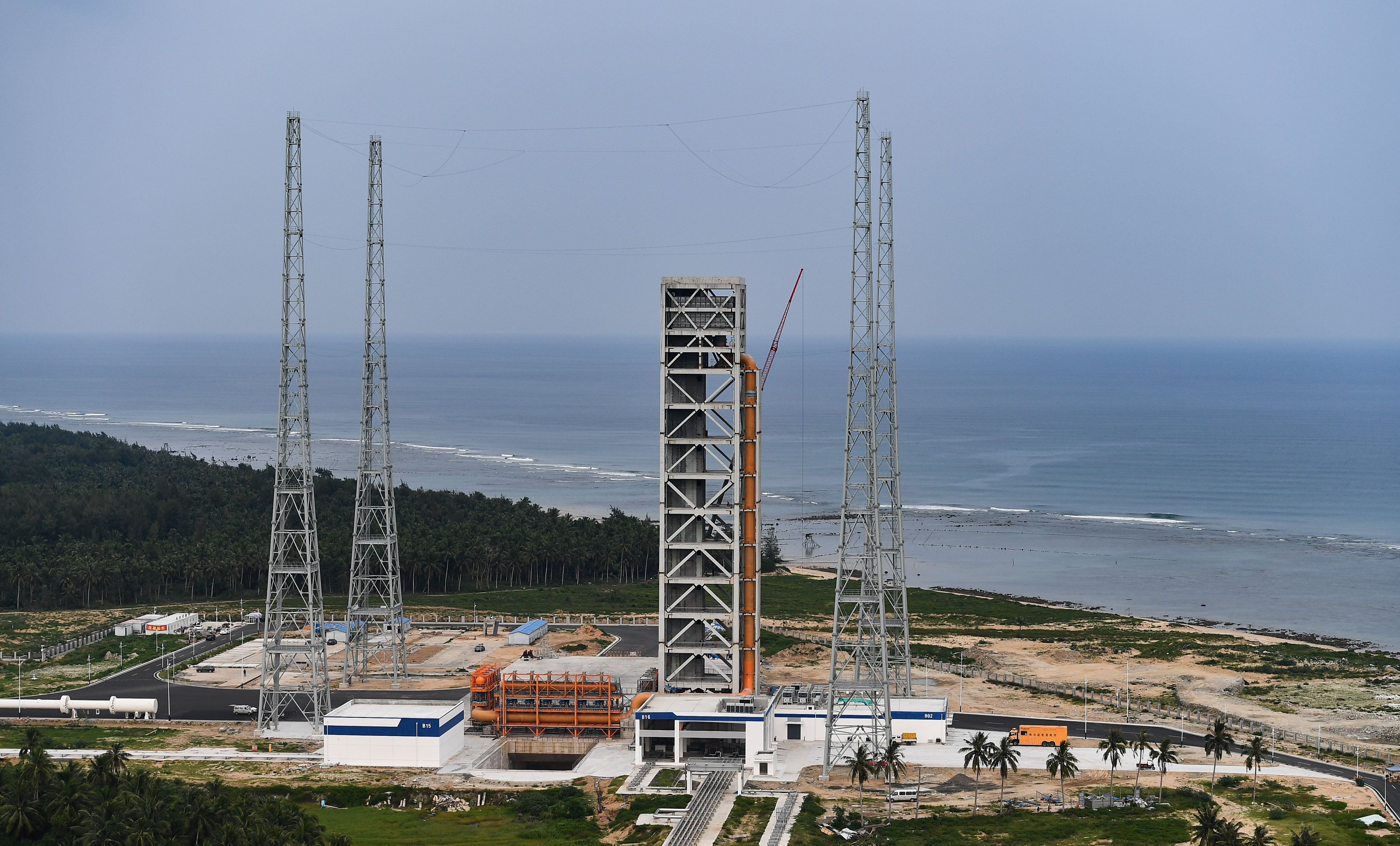 The space port in Wenchang was completed earlier this year. Photo: Xinhua