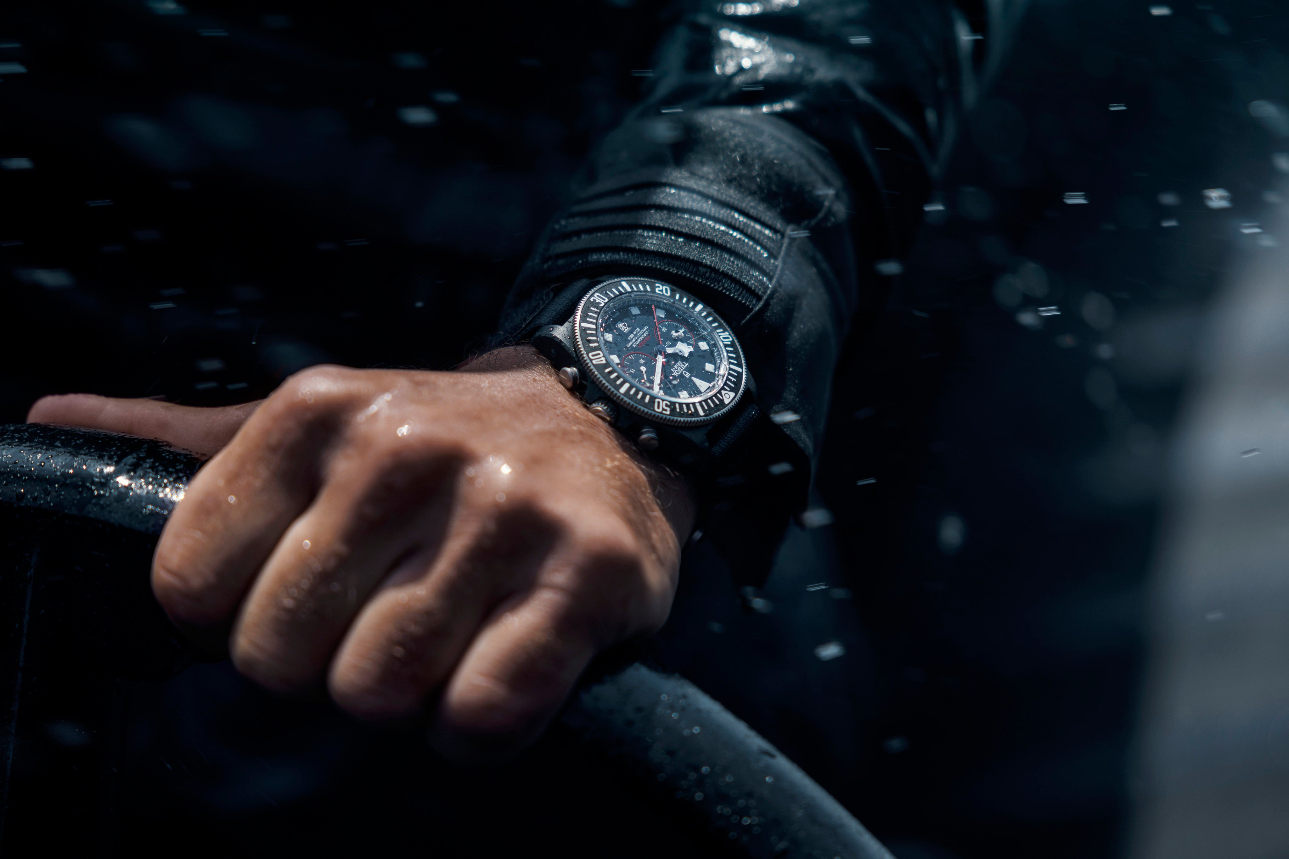 Tudor’s new Pelagos models come with racing pedigree, being developed following trials of the brand’s famously rugged dive watches on the wrists of the Alinghi team at The America’s Cup. Photos: Handout