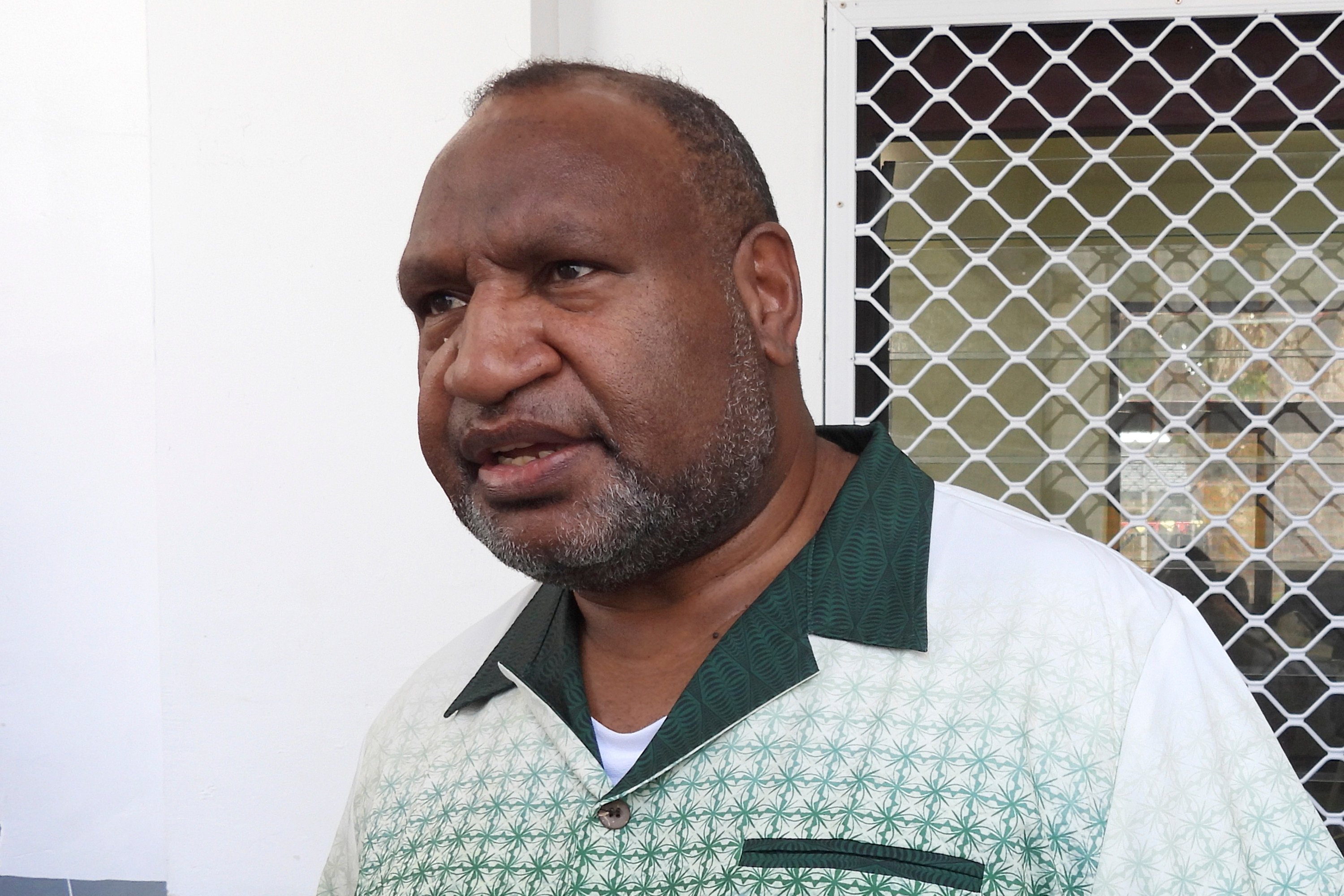 Papua New Guinea Prime Minister James Marape is facing a no-confidence vote this week. Photo: AP