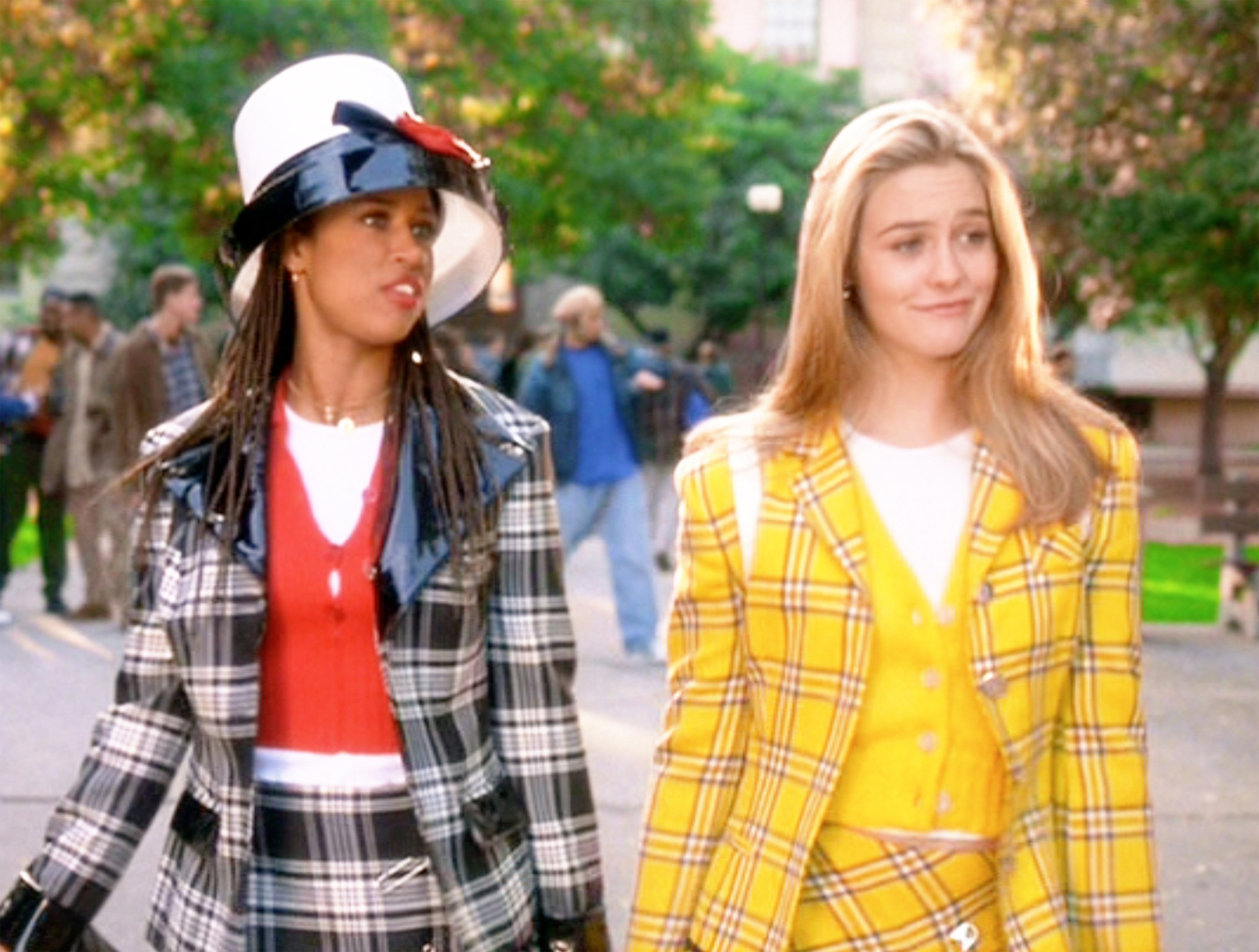 Alicia Silverstone as Cher Horowitz (right) in the movie 1995 Clueless, written and directed by Amy Heckerling. The character’s then-futuristic wardrobe system hasn’t become ubiquitous three decades on, but why? Photo: Getty Images