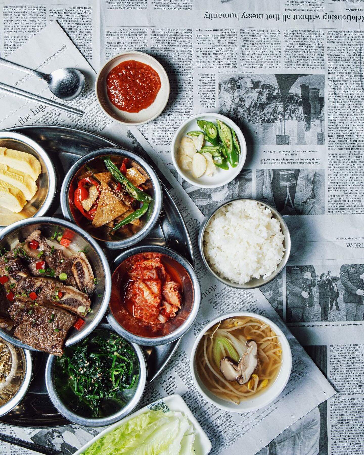 Dishes at Hong Kong restaurant Busan Night, where Korean chef Park Seung-hun goes after work to enjoy flavours of his homeland. Photo: Instagram/@busan_inhk