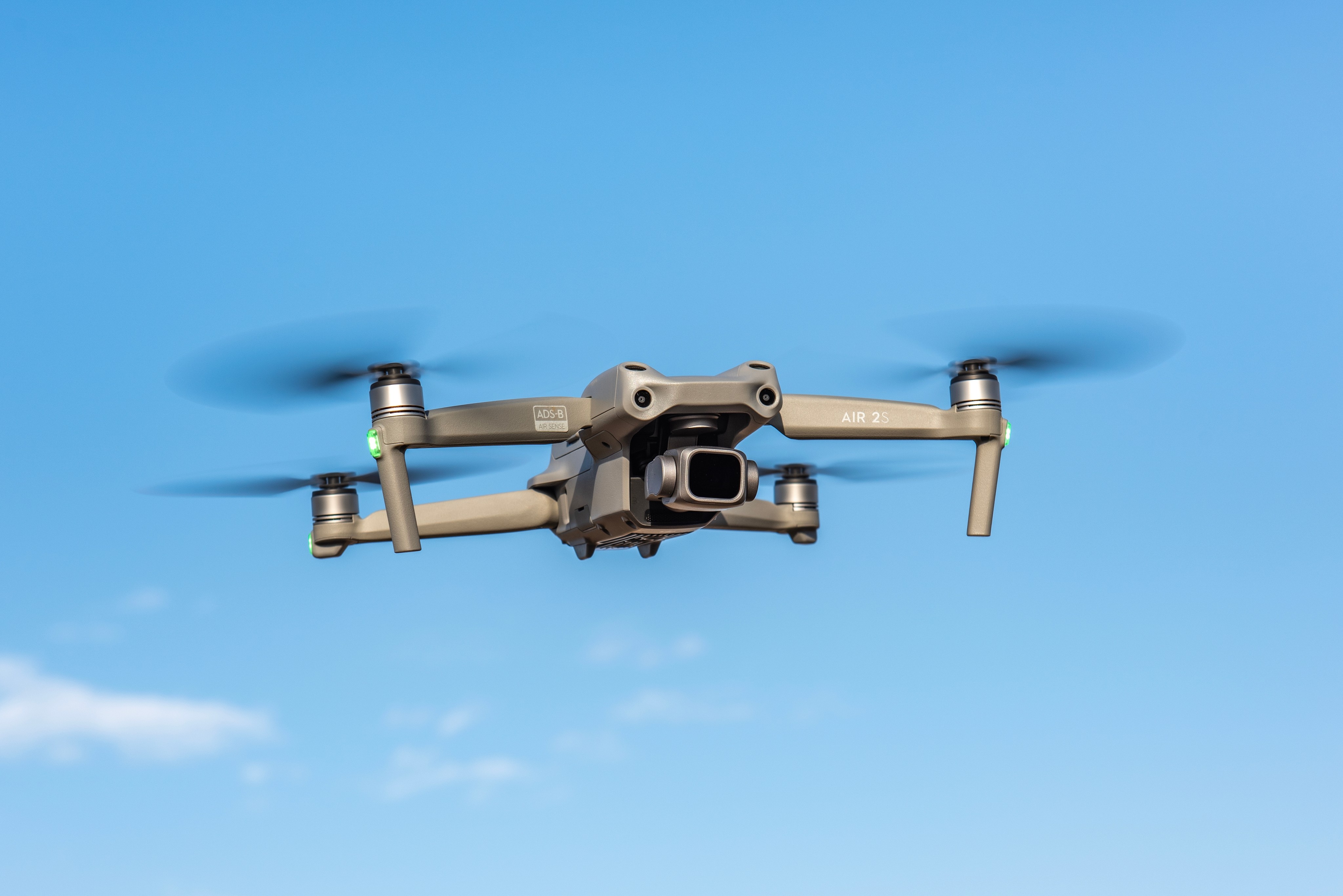 A DJI Air 2S drone in mid flight. Photo: Shutterstock