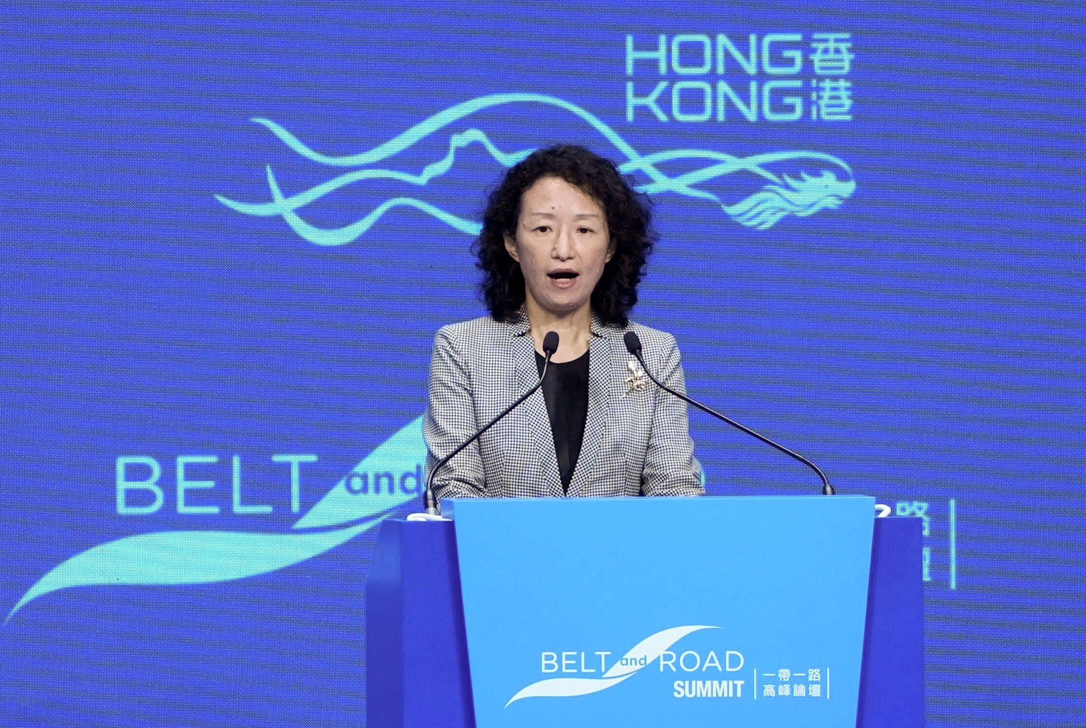 Li Yongjie, China’s deputy international trade representative, said Beijing would expand Hong Kong’s role under the Belt and Road Initiative. Photo: Eugene Lee