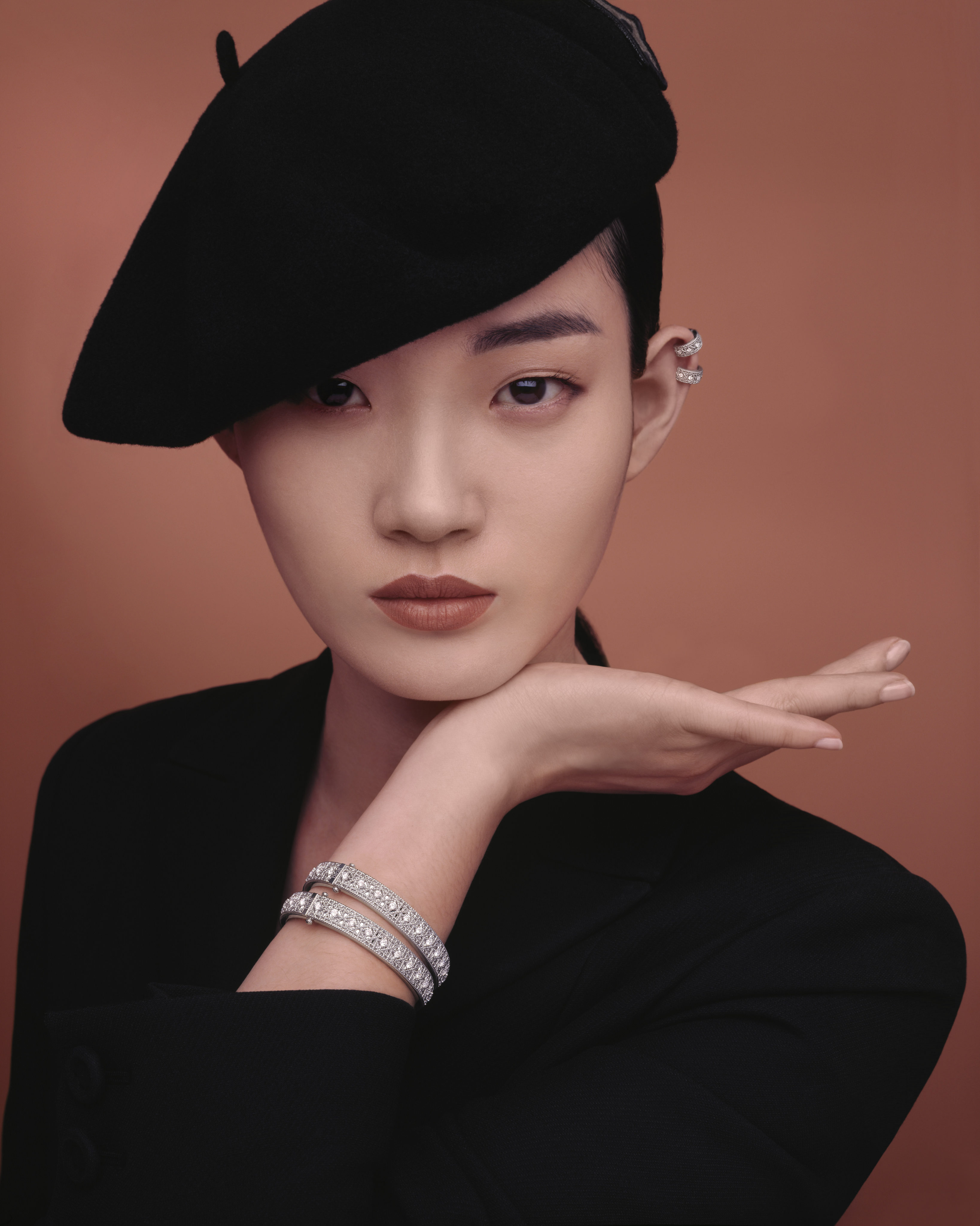 The latest My Dior collection includes a line of rings, earrings and bracelets, all adorned with the iconic cannage motif. Photo: Handout