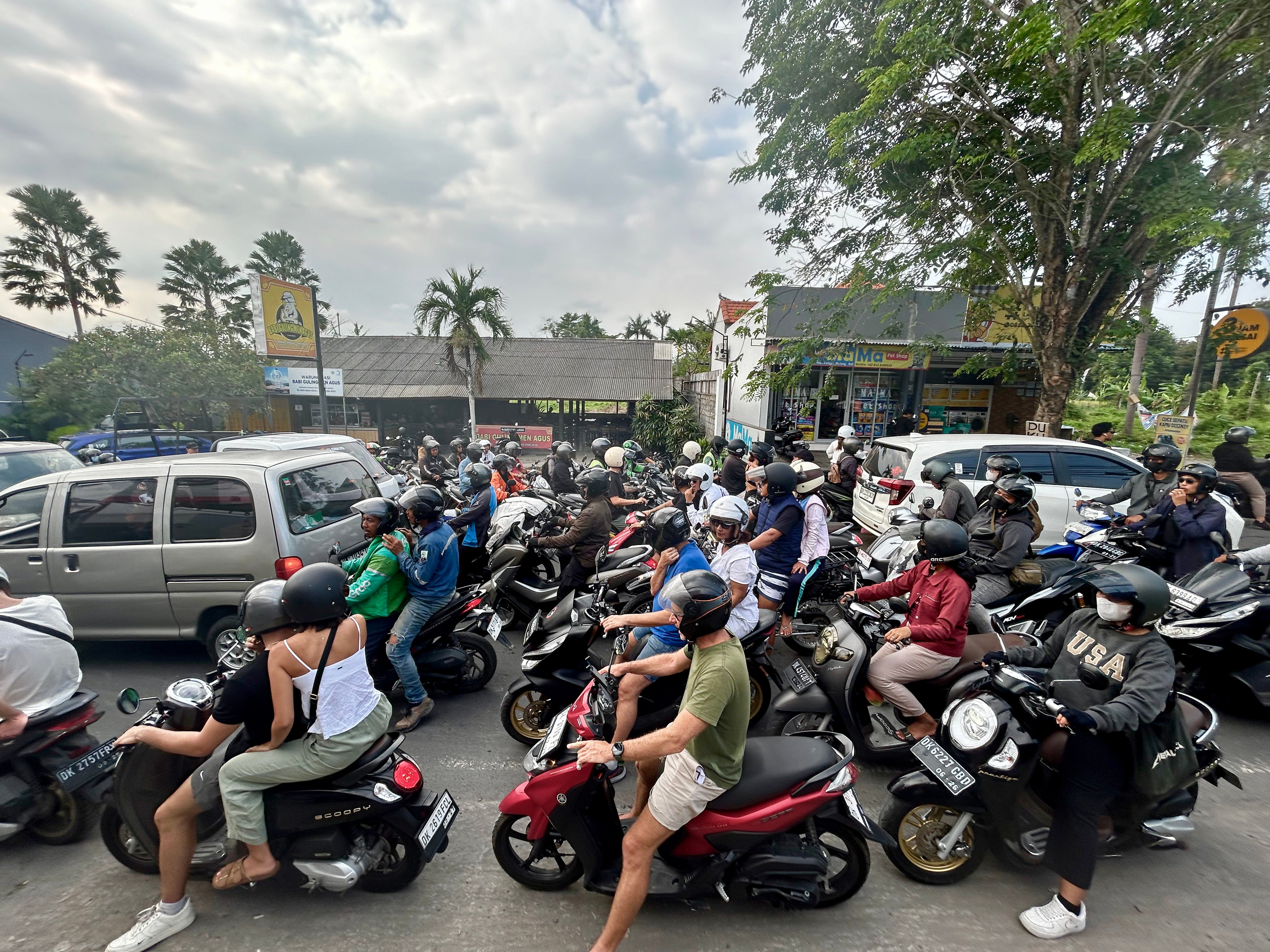 Peak hour traffic in Bali. Photo: Dave Smith