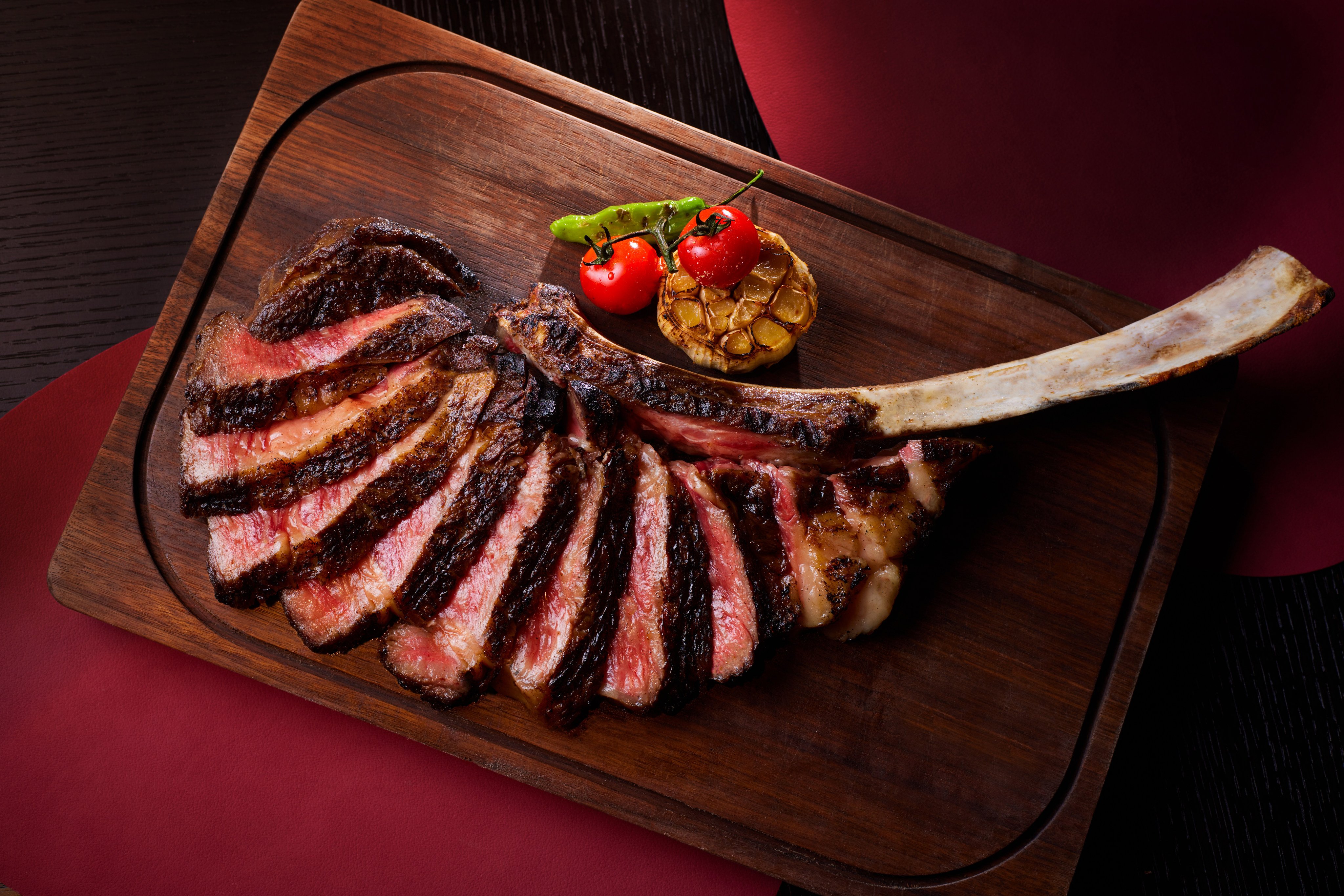 An Australian Mayura Farm Tomahawk at The Steak House at the Regent Hong Kong. Photo: Handout