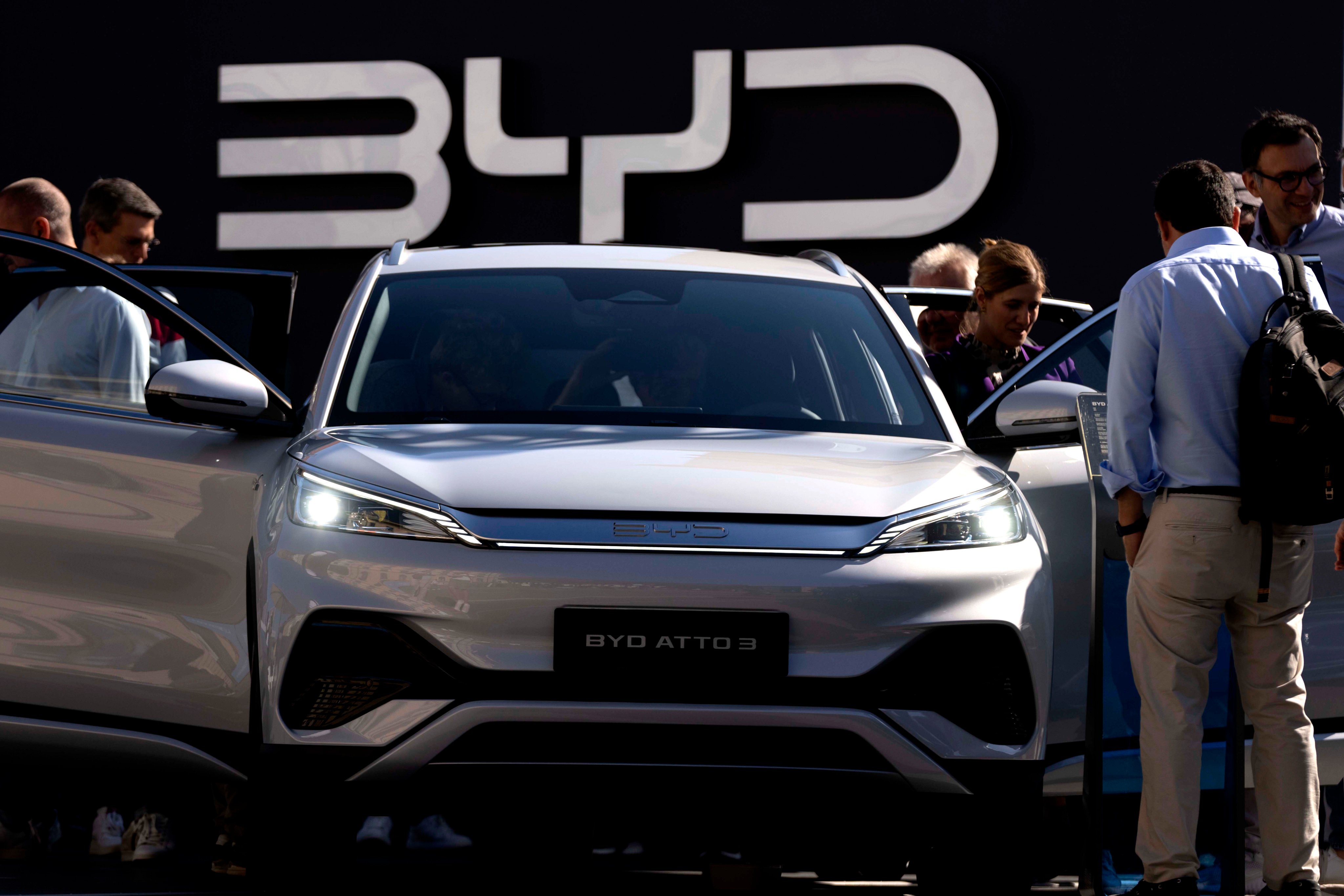 Chinese electric vehicles have become a more common sight on European streets, as their competitive prices attracted consumers before the institution of new tariffs. Photo: AP