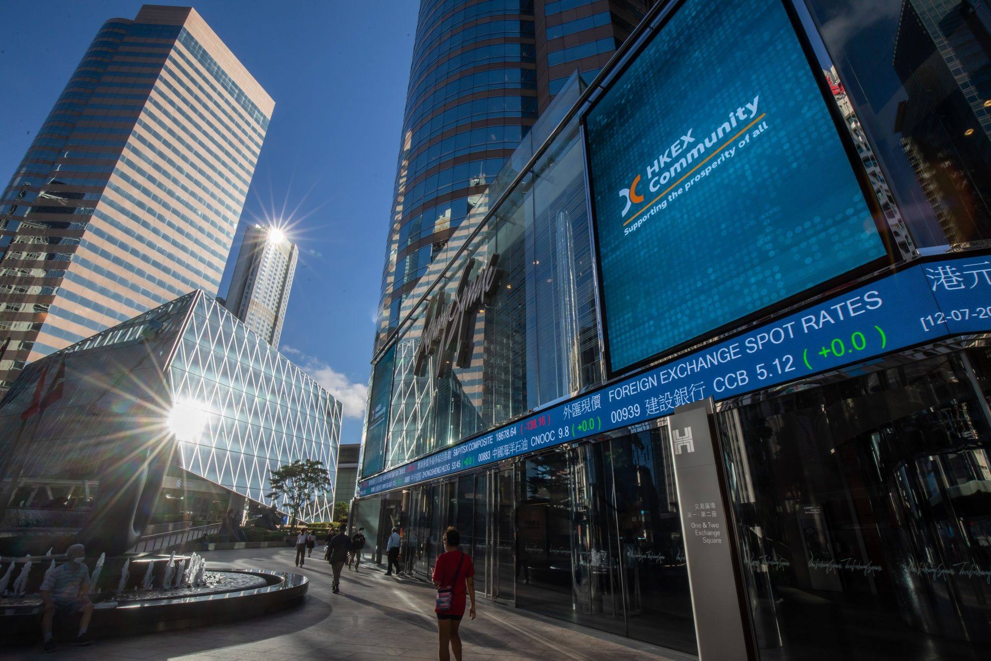 Exchange Square in Central. Photo: Bloomberg 