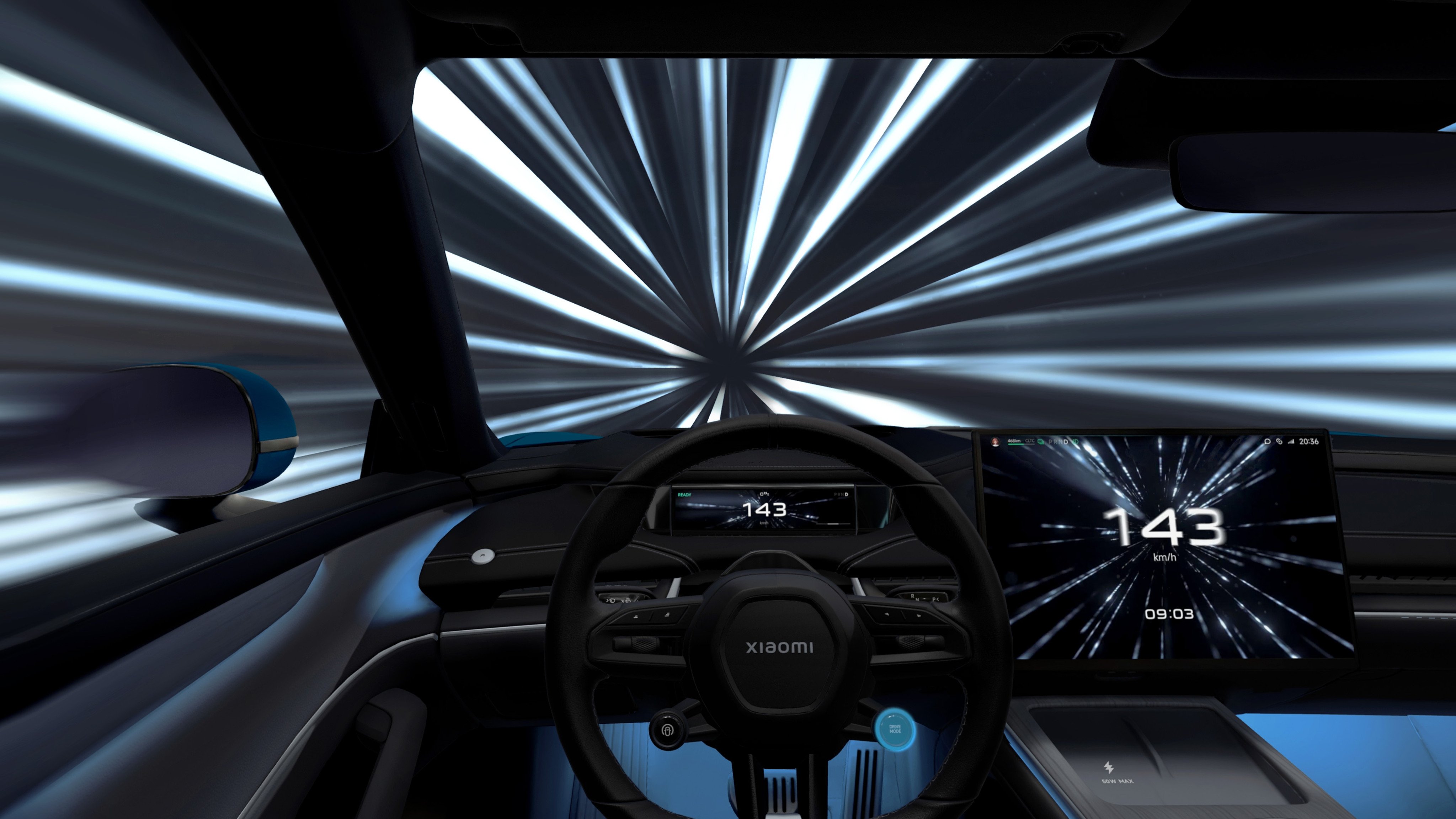 The “boost mode” in the test-drive function on Taobao simulates high-speed driving. Photo: Handout