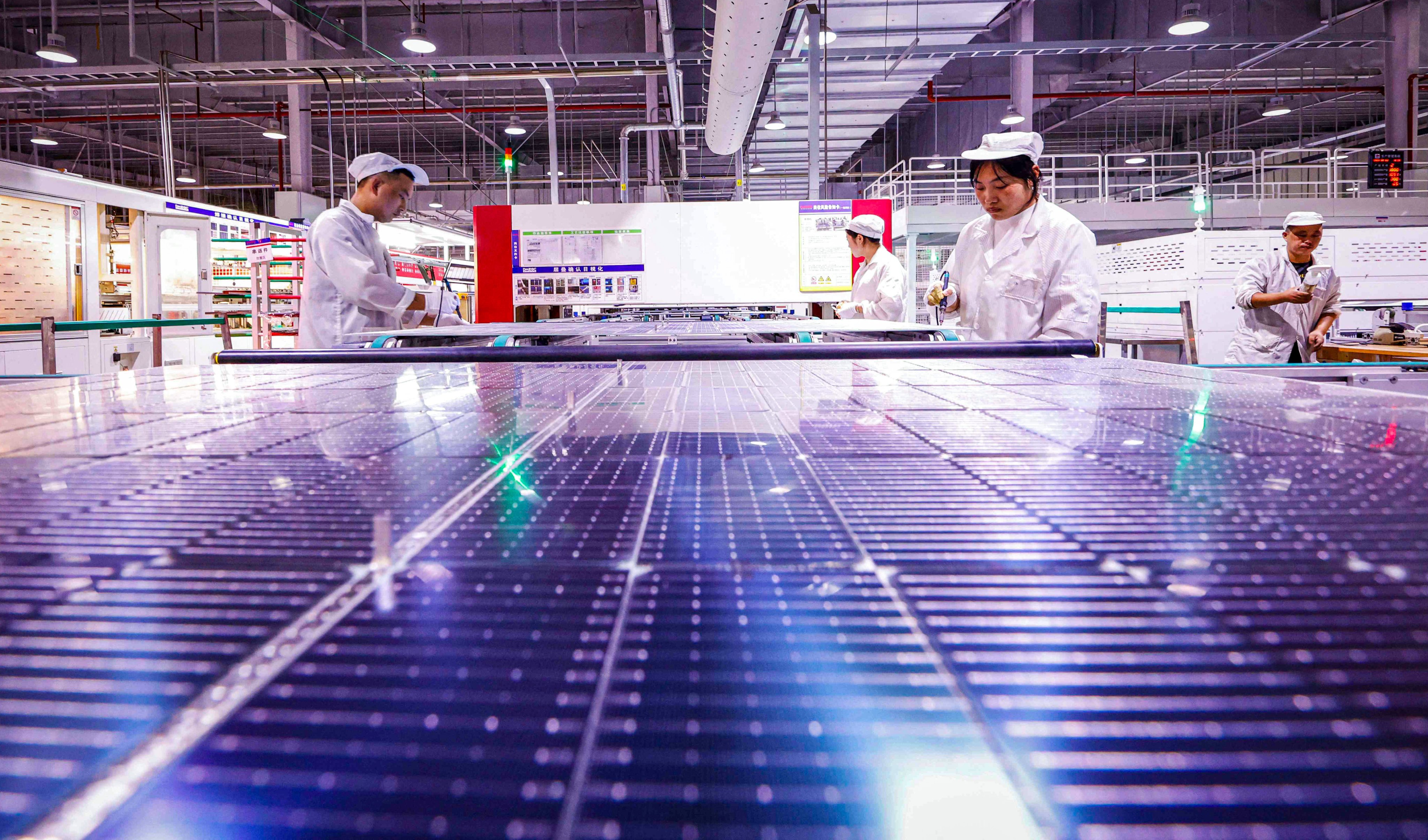 Chinese photovoltaic cells will be subject to a 50 per cent tariff under a US plan announced on Friday. Photo: AFP