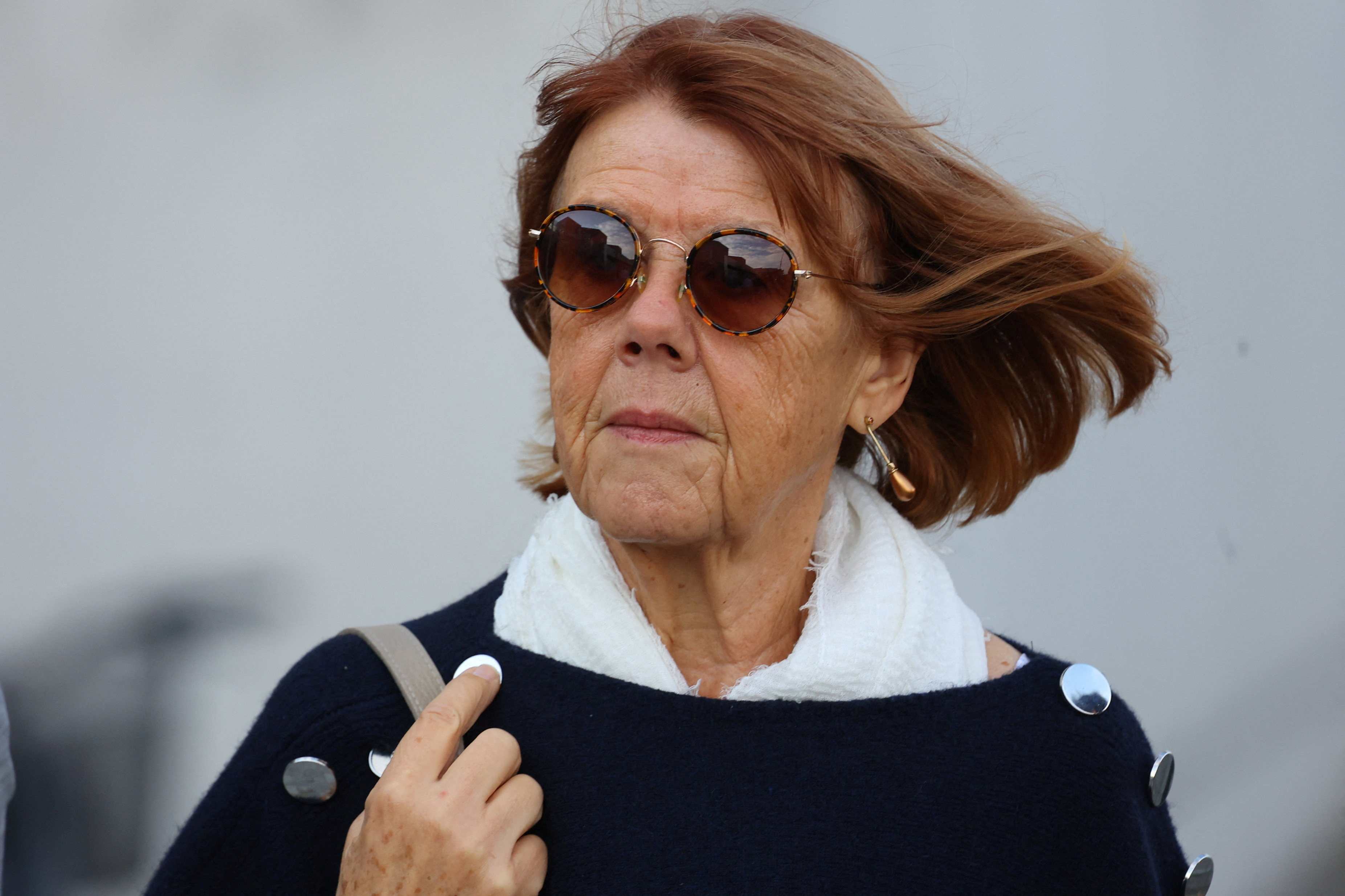 Gisele Pelicot who was allegedly drugged and raped by men solicited by her husband Dominique Pelicot, appears at the courthouse in Avignon, France, on Wednesday. Photo: Reuters