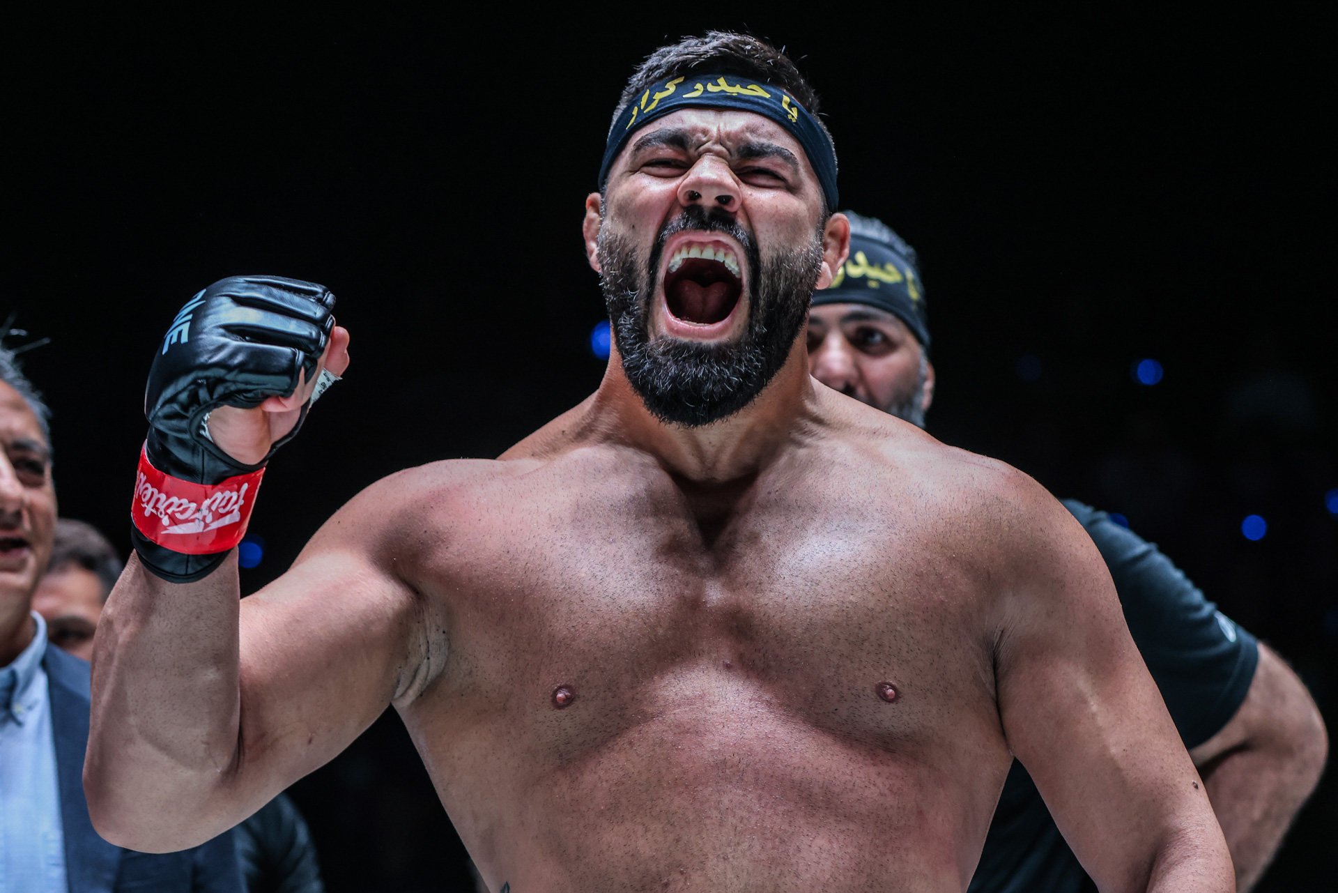 Amir Aliakbari (pictured) coulf get a Heavyweight title shot if he beats Marcus Almeida in their showdown at ONE 169. Photo: ONE Championship