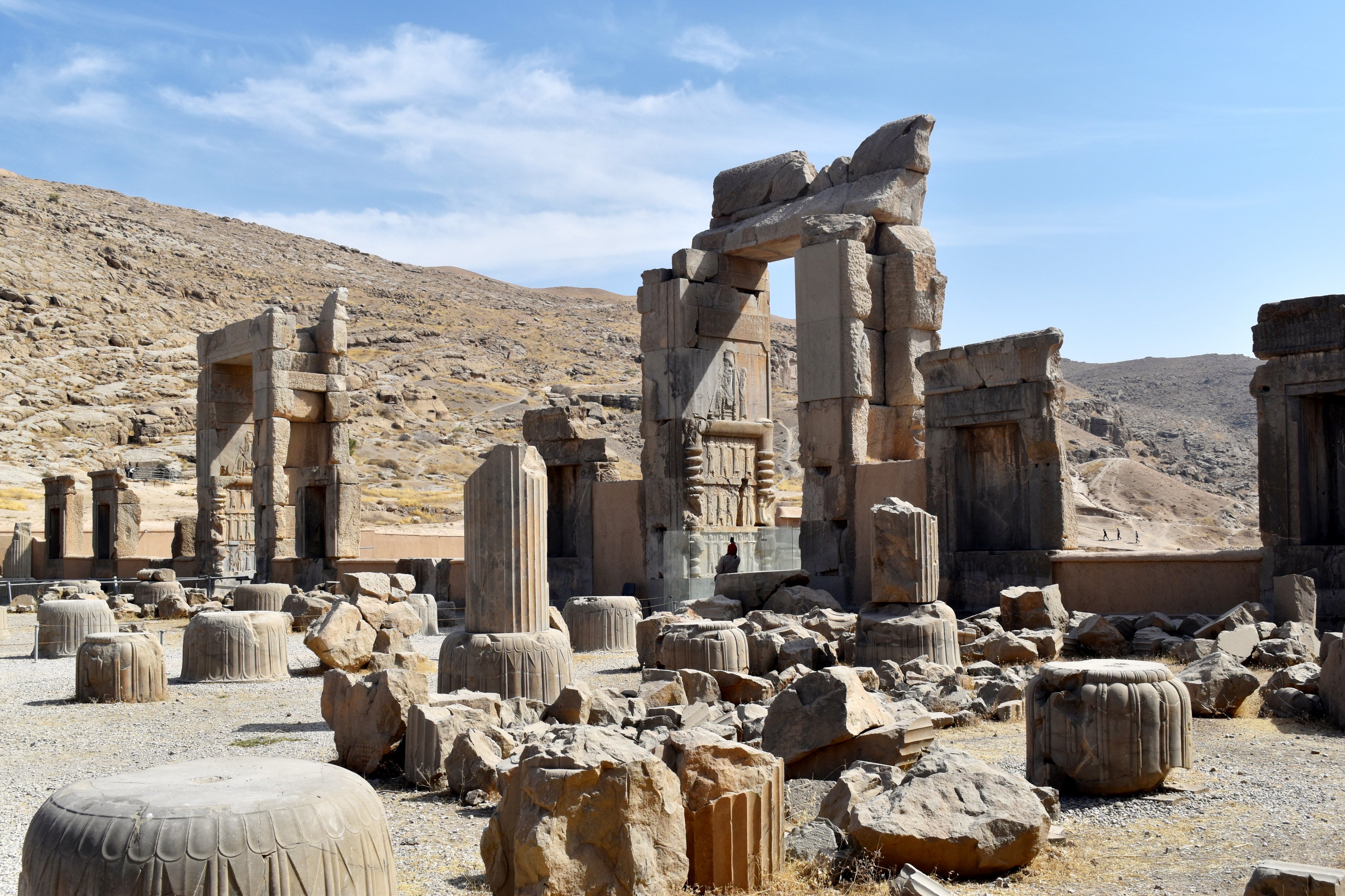 Tiny Lichens are threatening the ancient majesty of Persepolis. Photo: Handout