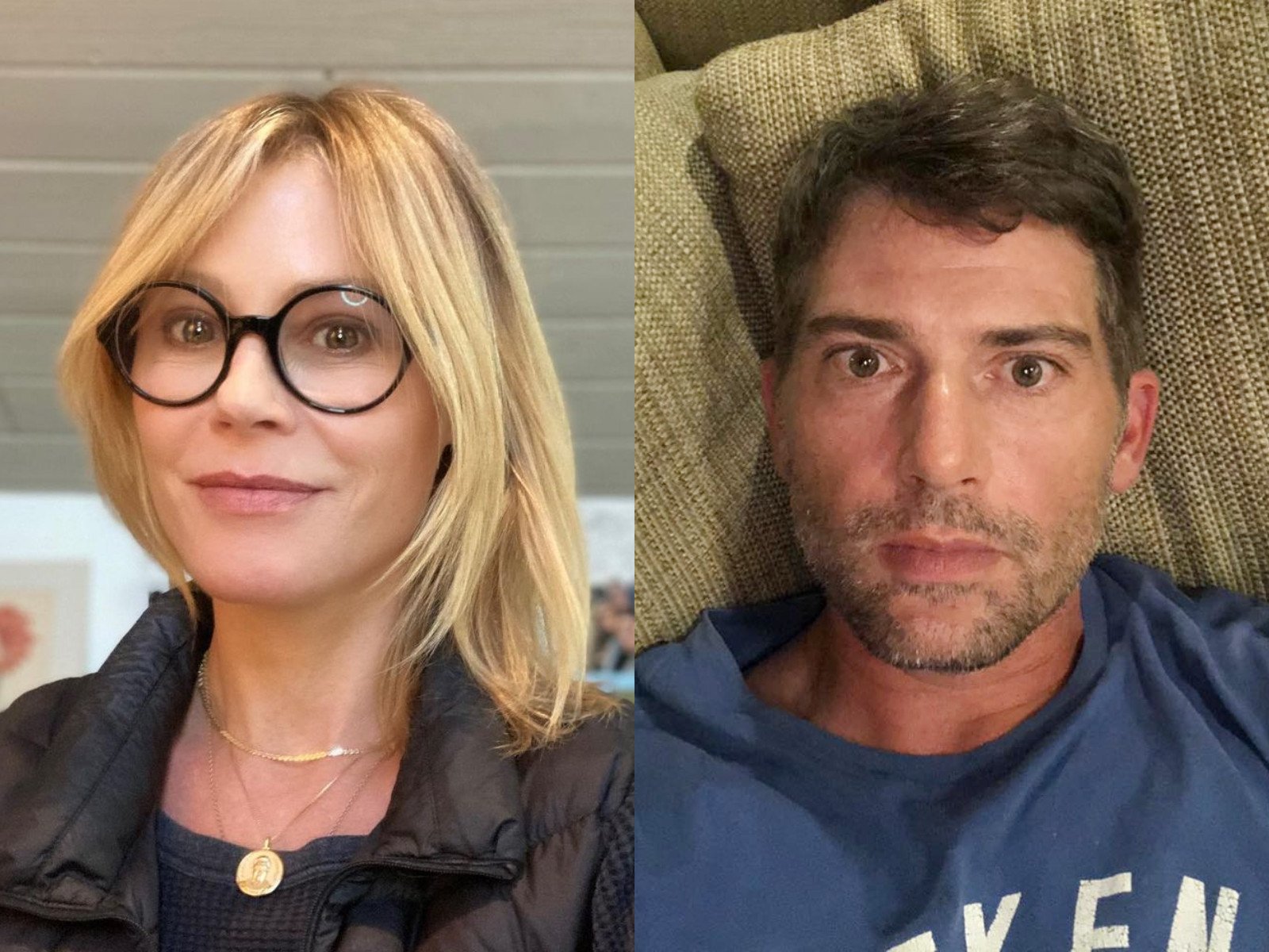 Julie Bowen opened up about co-parenting with her ex-husband Scott Phillips in a recent podcast. Photos: @itsjuliebowen/Instagram, Scott Phillips/Facebook