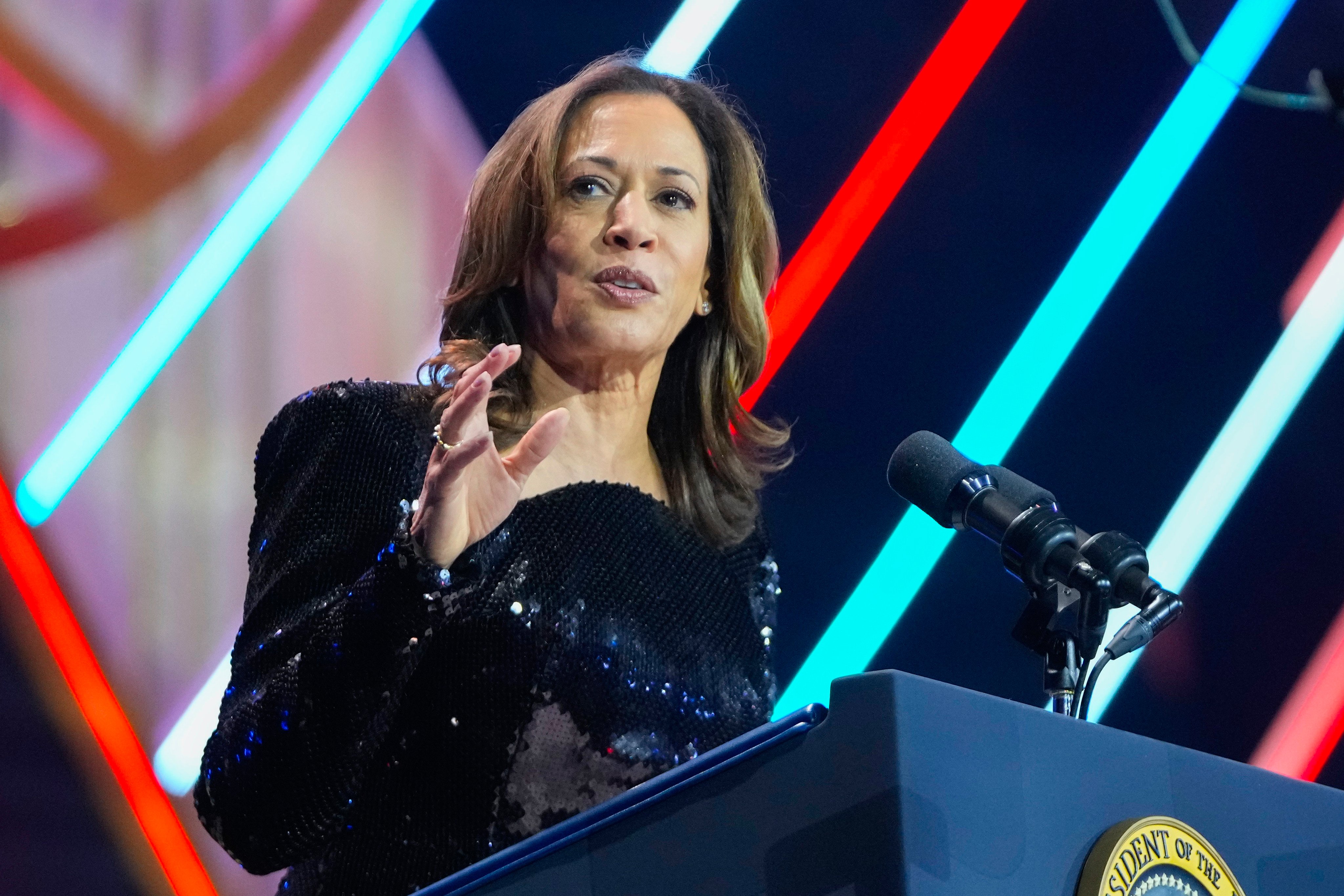 Kamala Harris condemns Georgia’s anti-abortion laws after a woman dies from delayed care, highlighting the impact of restrictive regulations on reproductive rights. Photo: AP