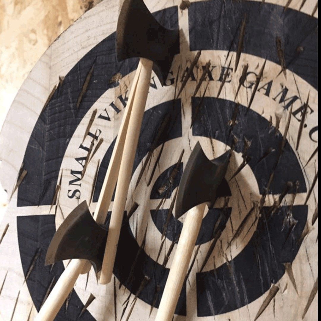 Forget darts – in bars across Germany, people are picking up and throwing axes into wall-mounted targets to let off some steam. Photo: Instagram/@heldbergs_official