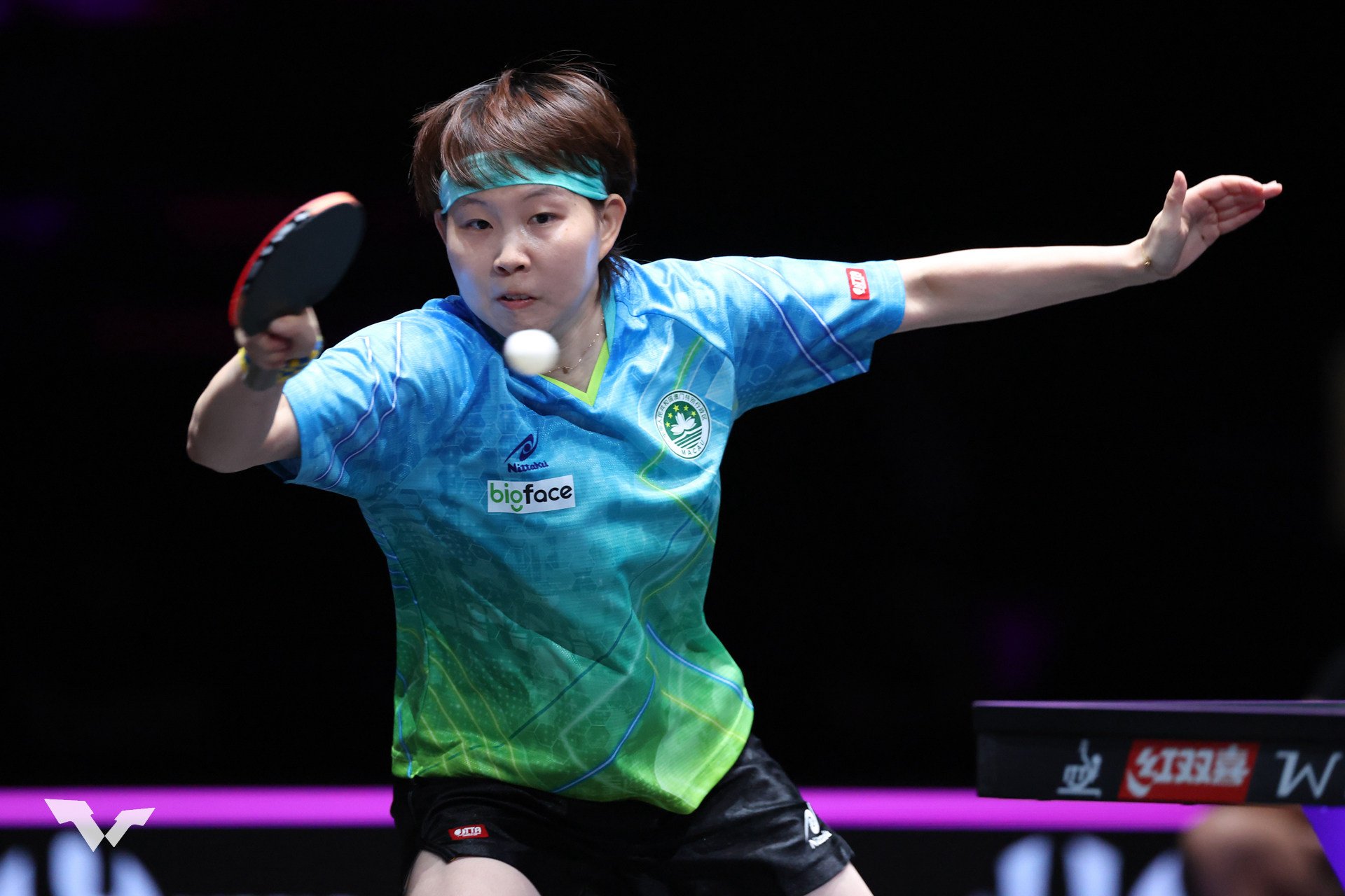 Zhu Yuling returned to the international arena for the first time in 4½ years last week, representing hosts Macau at the WTT Champions event. Photo: World Table Tennis