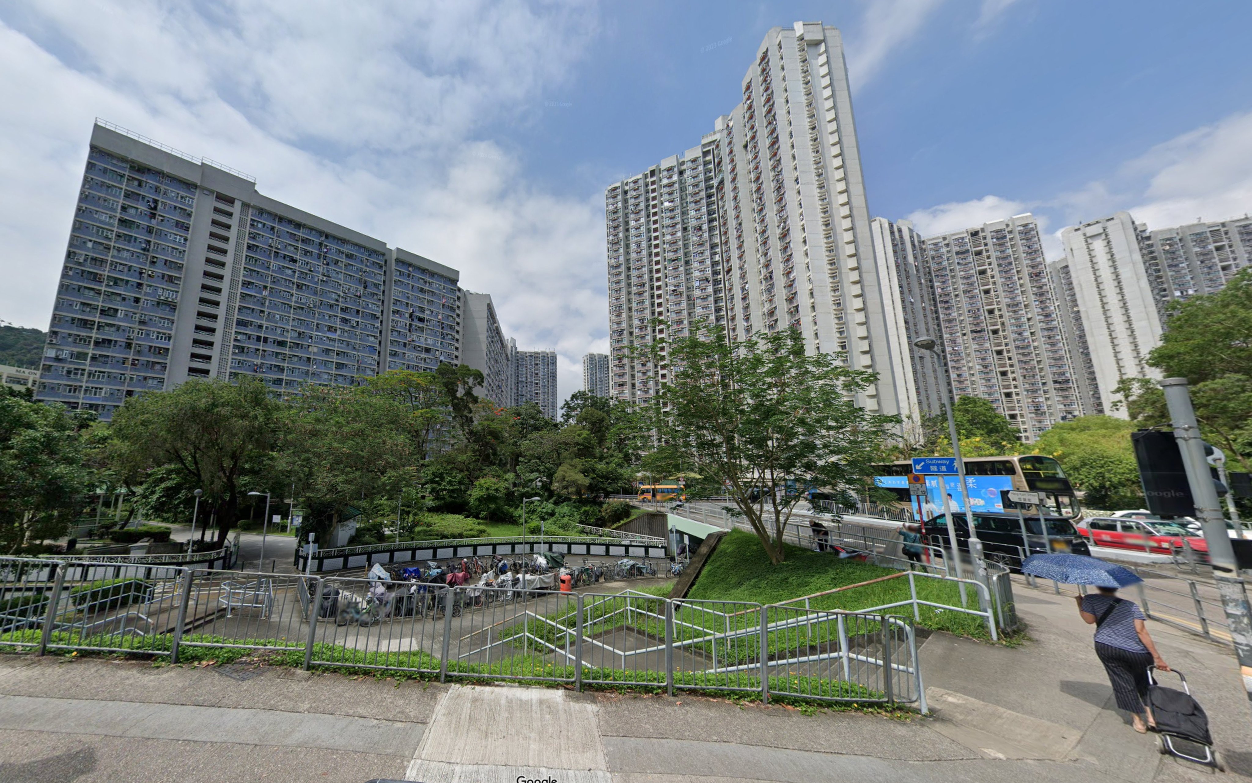 The woman had lived with her husband at Heng On Estate in Ma On Shan for more than 40 years. Photo: Google map