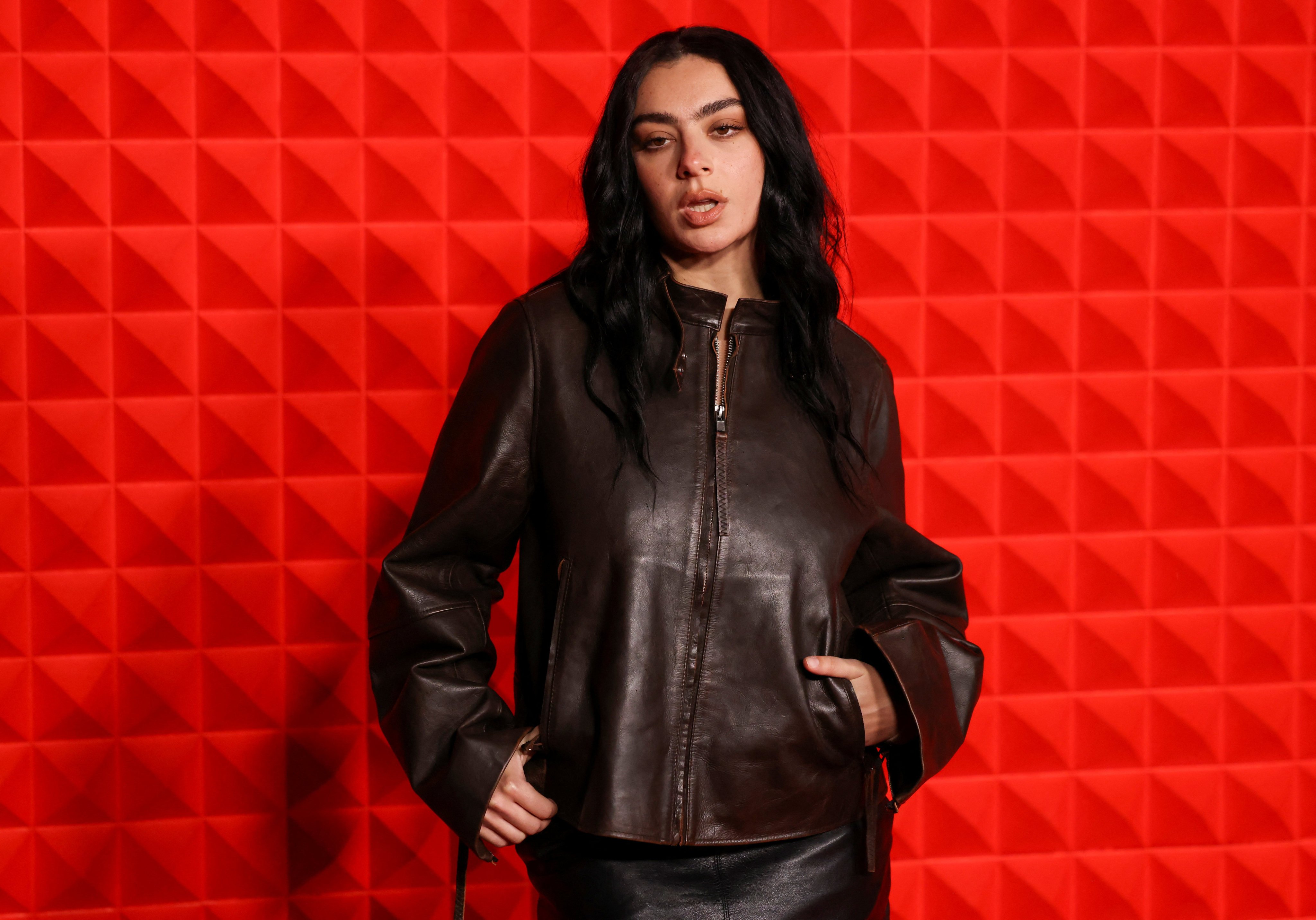 Charli XCX at a fashion event in London. The 32-year-old British pop singer finally experienced her breakthrough moment with 2024’s Brat album. Photo: Reuters