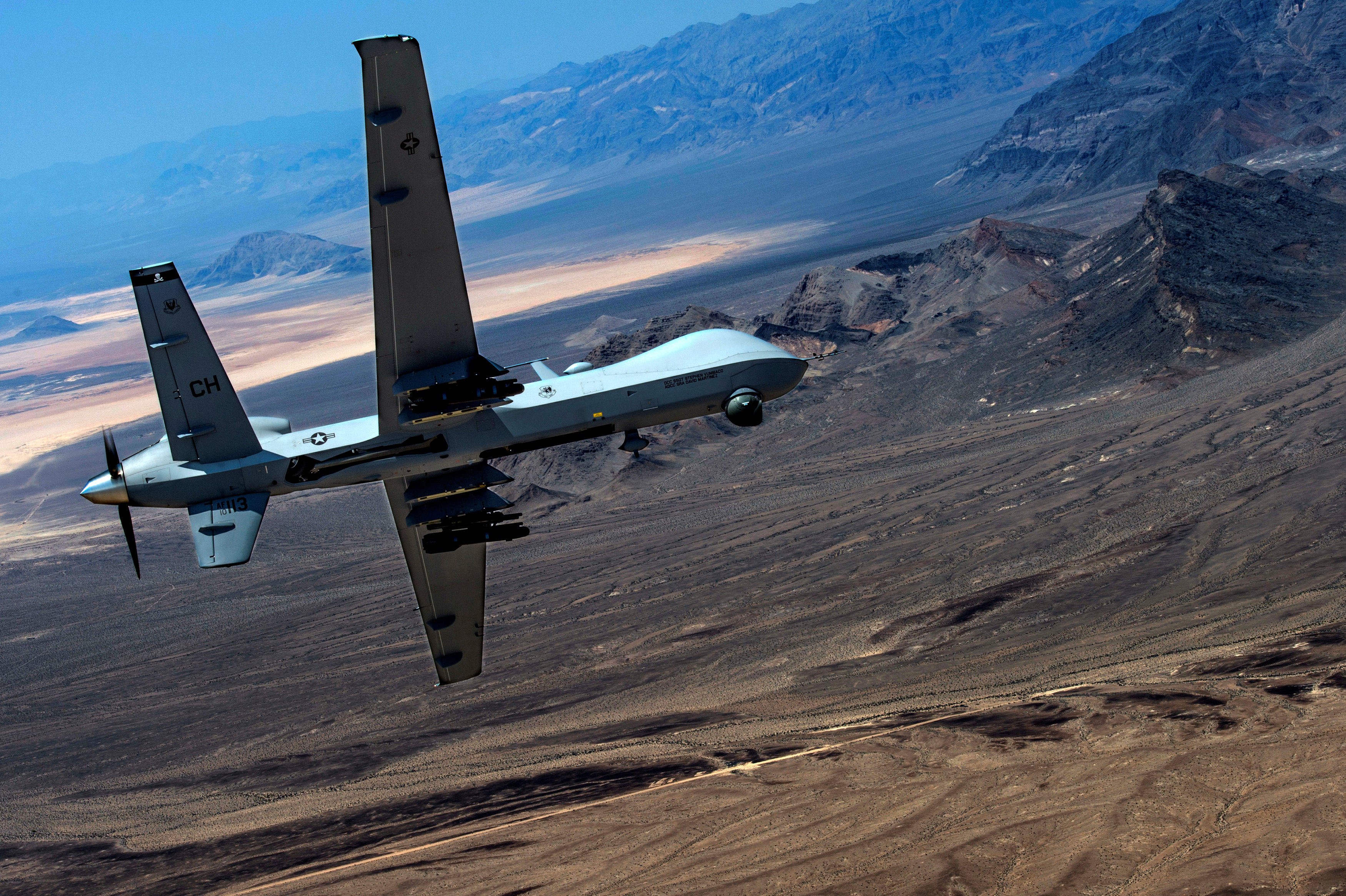 An MQ-9 Reaper drone. File photo: US  Air Force via Reuters