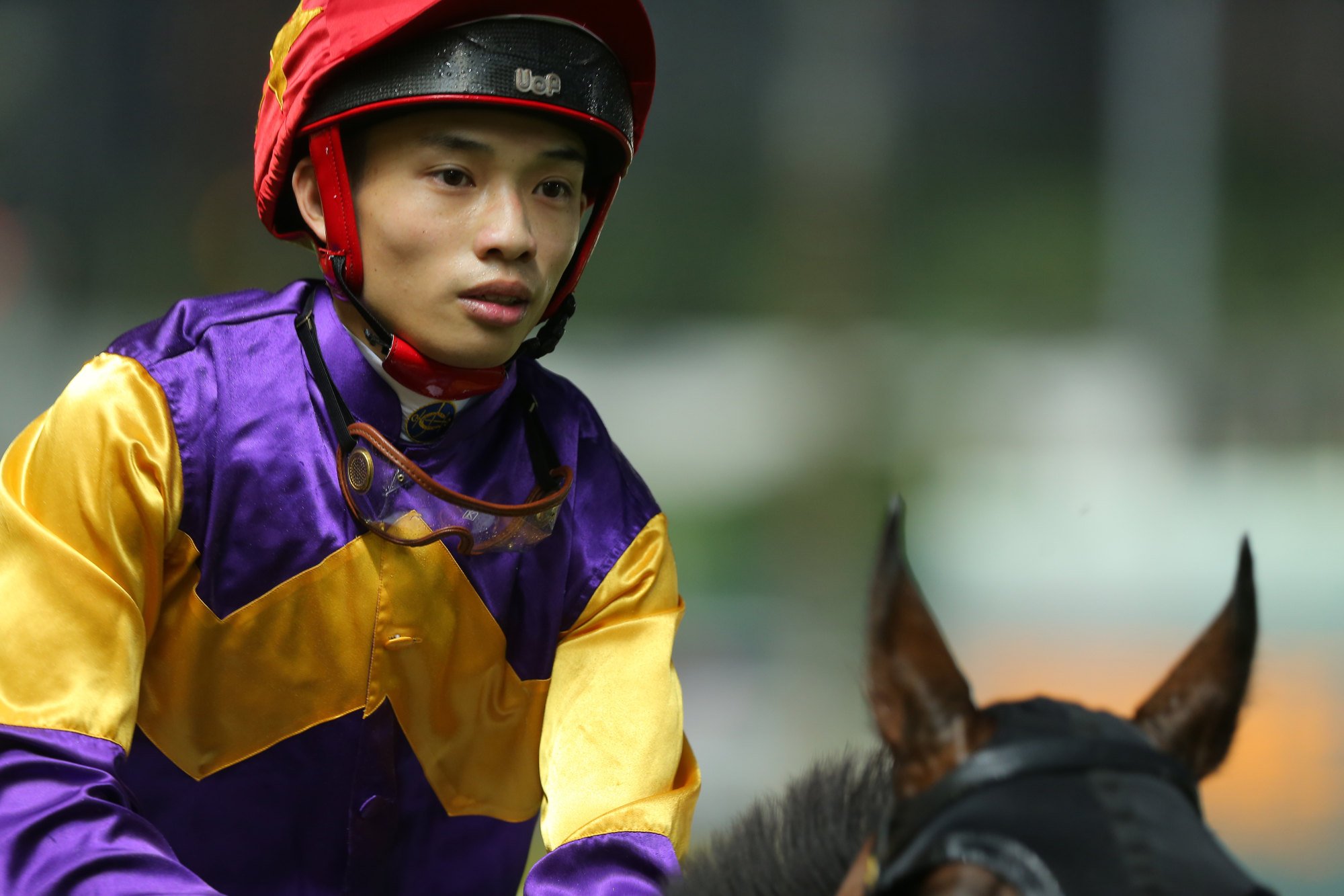 Jack Wong during his riding career.