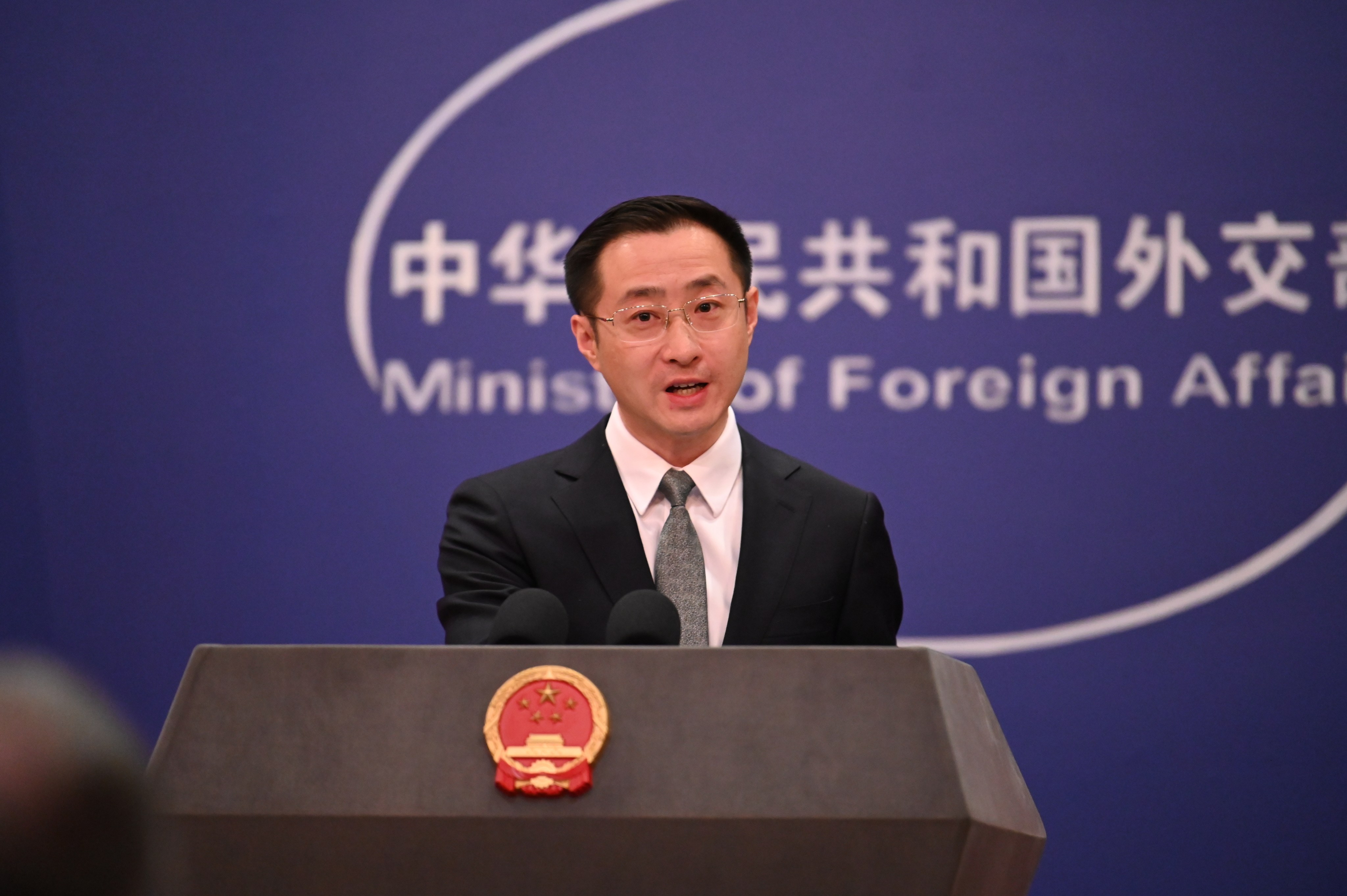 Lin Jian, spokesman for the Chinese foreign ministry, said the sanctions were in retaliation for the latest US approval of arms sales to Taiwan. Photo: dpa