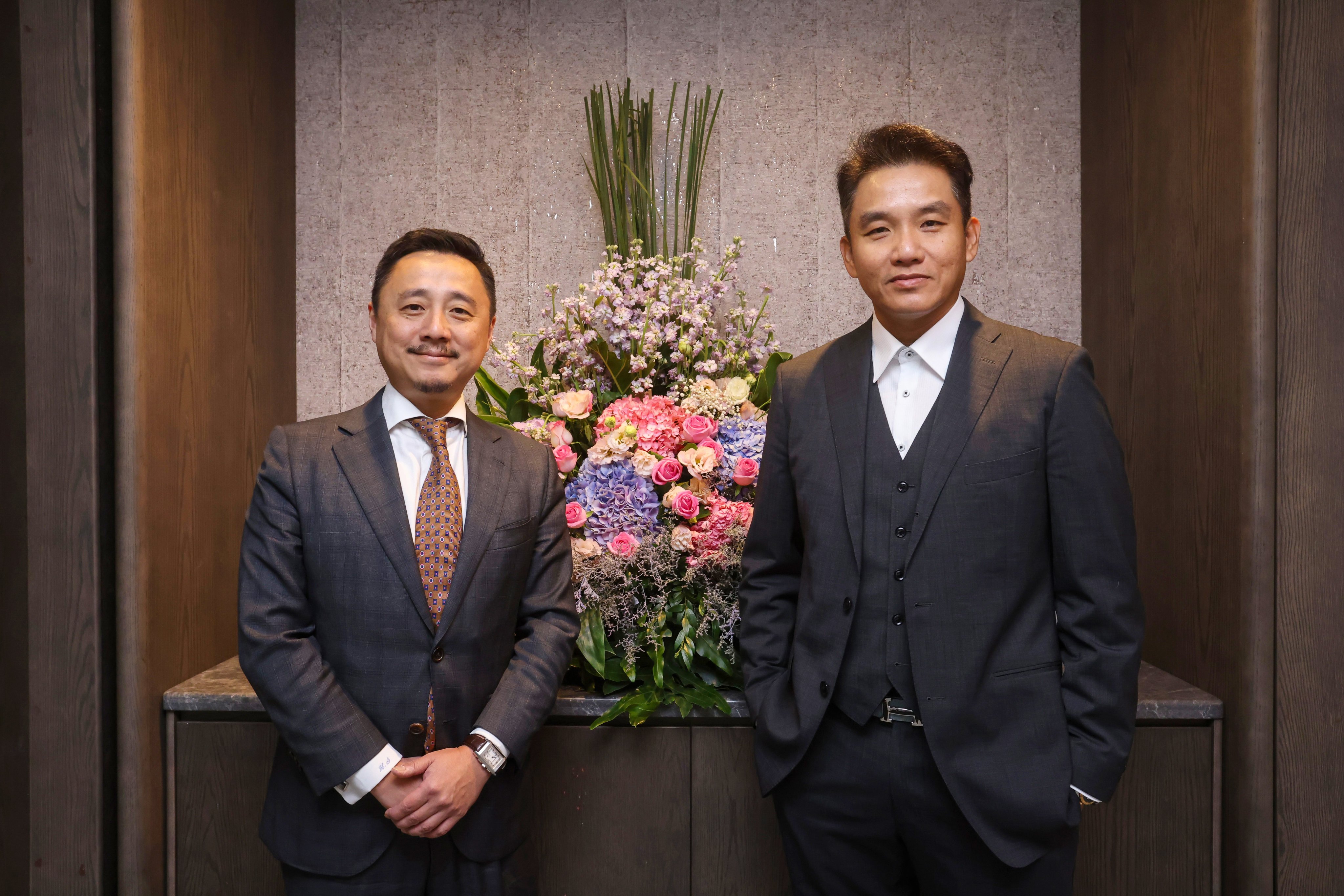 Wrise Prestige CEO Henry Shin, left, and Wrise Group Chairman Derrick Tan. Photo: SCMP/Jonathan Wong