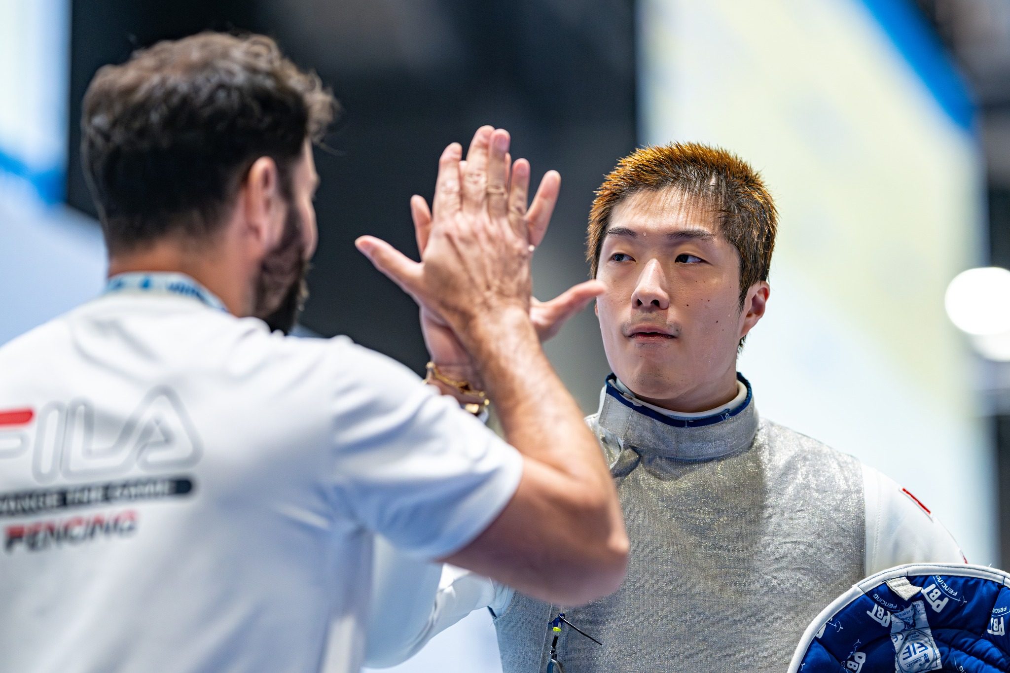 Olympic champion Cheung Ka-long (right) has a close relationship with his coach, Greg Koenig, who says that bond is key to the fencer’s success. Photo: Handout