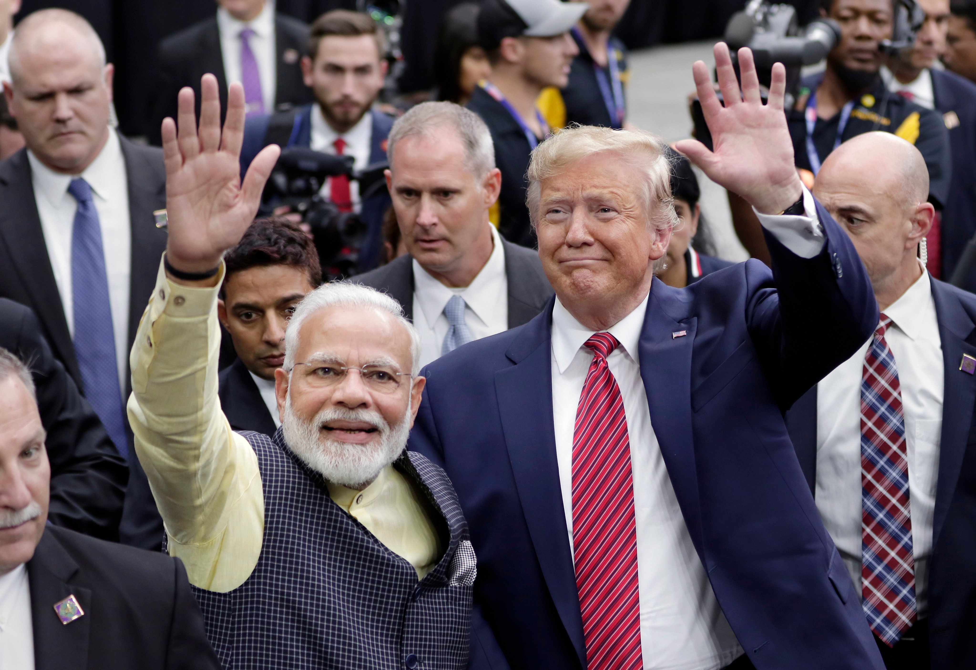 Indian Prime Minister Narendra Modi and then-US President Donald Trump in Houston, Texas, in 2019. Trump has said he will be meeting with Modi next week, but the Indian foreign ministry declined to confirm that on Thursday. Photo: AP 