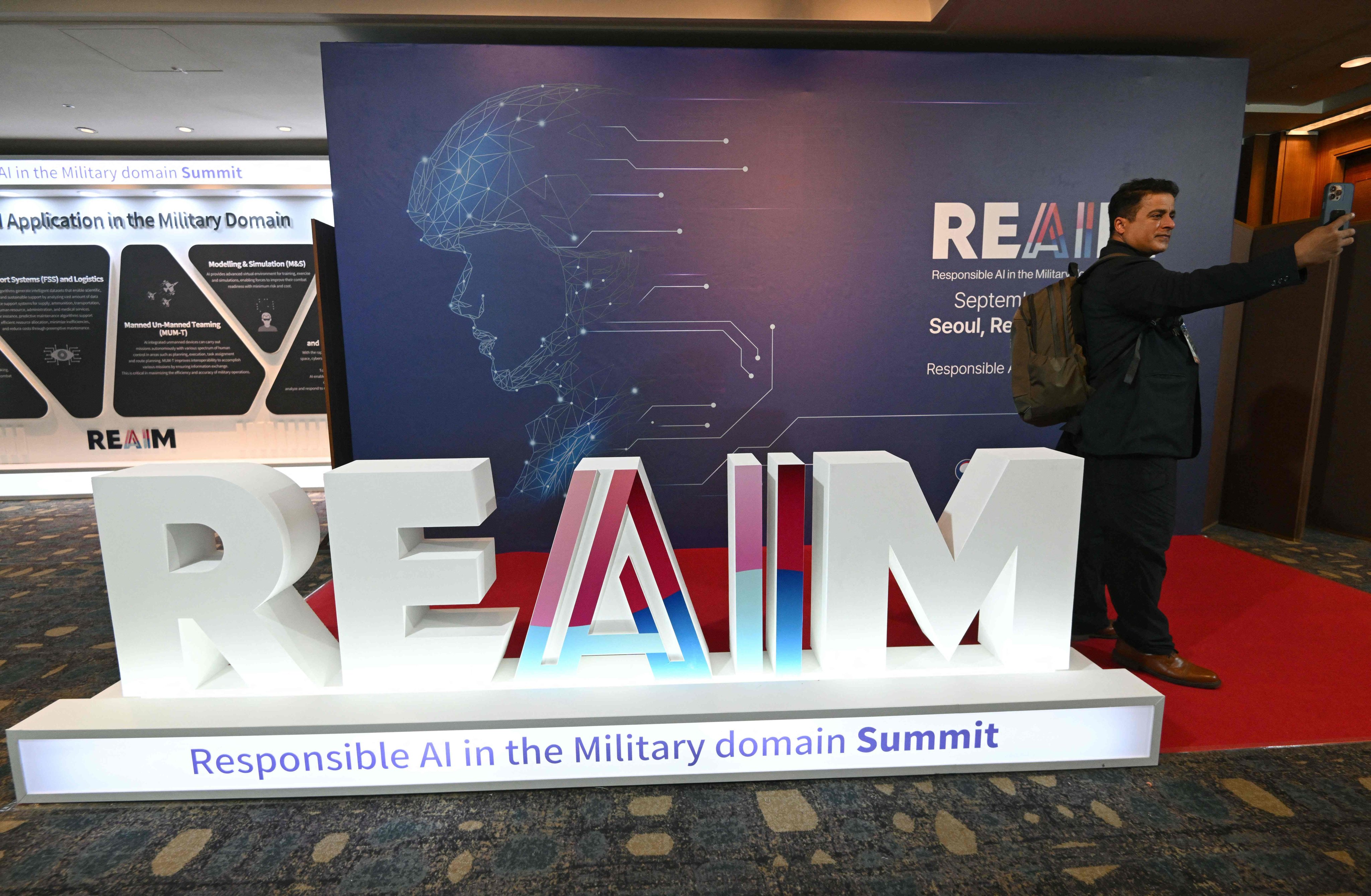 More than 60 countries endorsed a joint statement on September 10 at the end of the Responsible AI in the Military Domain summit in Seoul. Photo: AFP