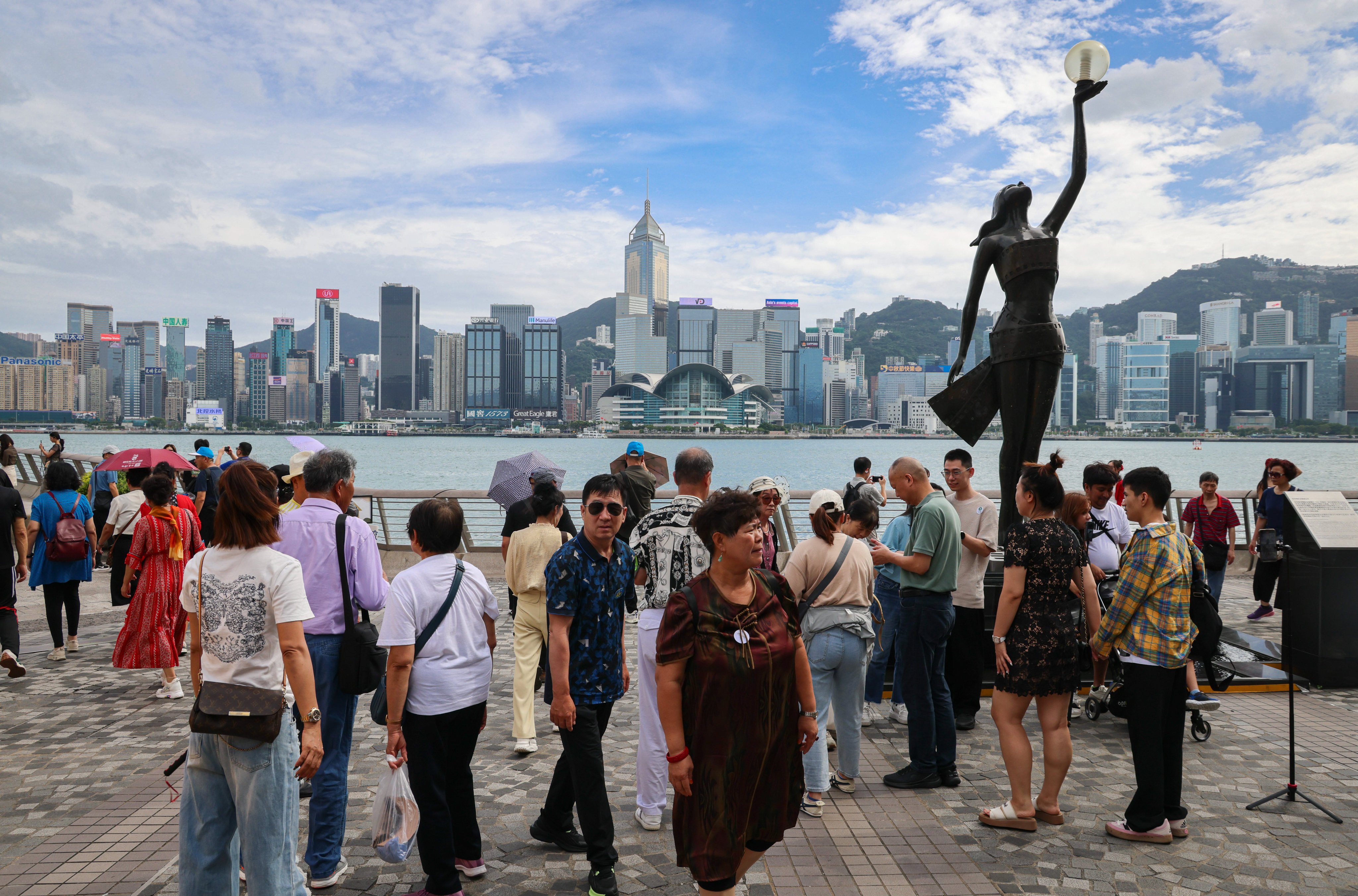 Hong Kong’s Avenue of Stars in Tsim Sha Tsui is among popular locations for tourists to visit. Photo: Jelly Tse